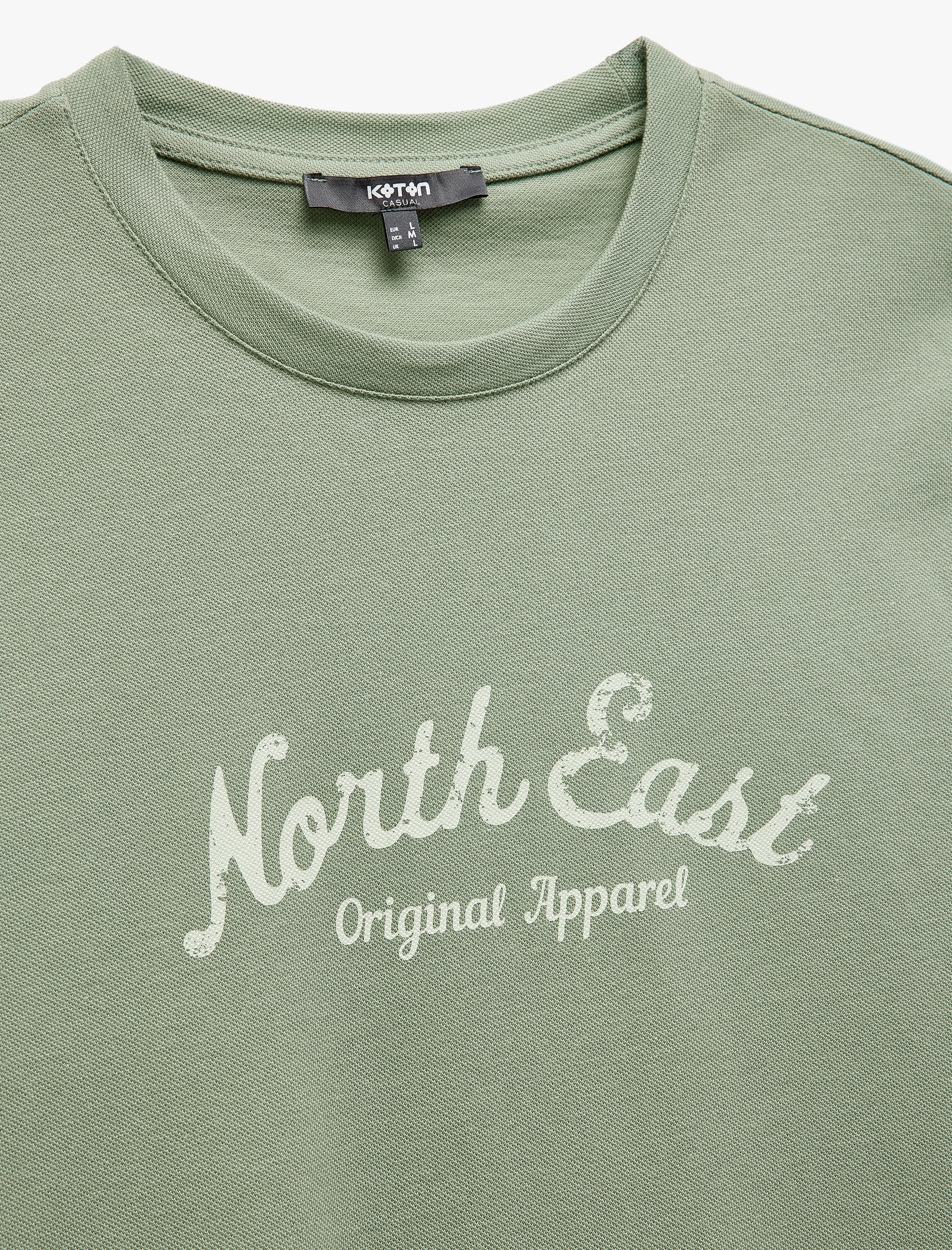   Pamuklu Baskılı Pike Kumaş Kısa Kollu Bisiklet Yaka Slim Fit Tişört