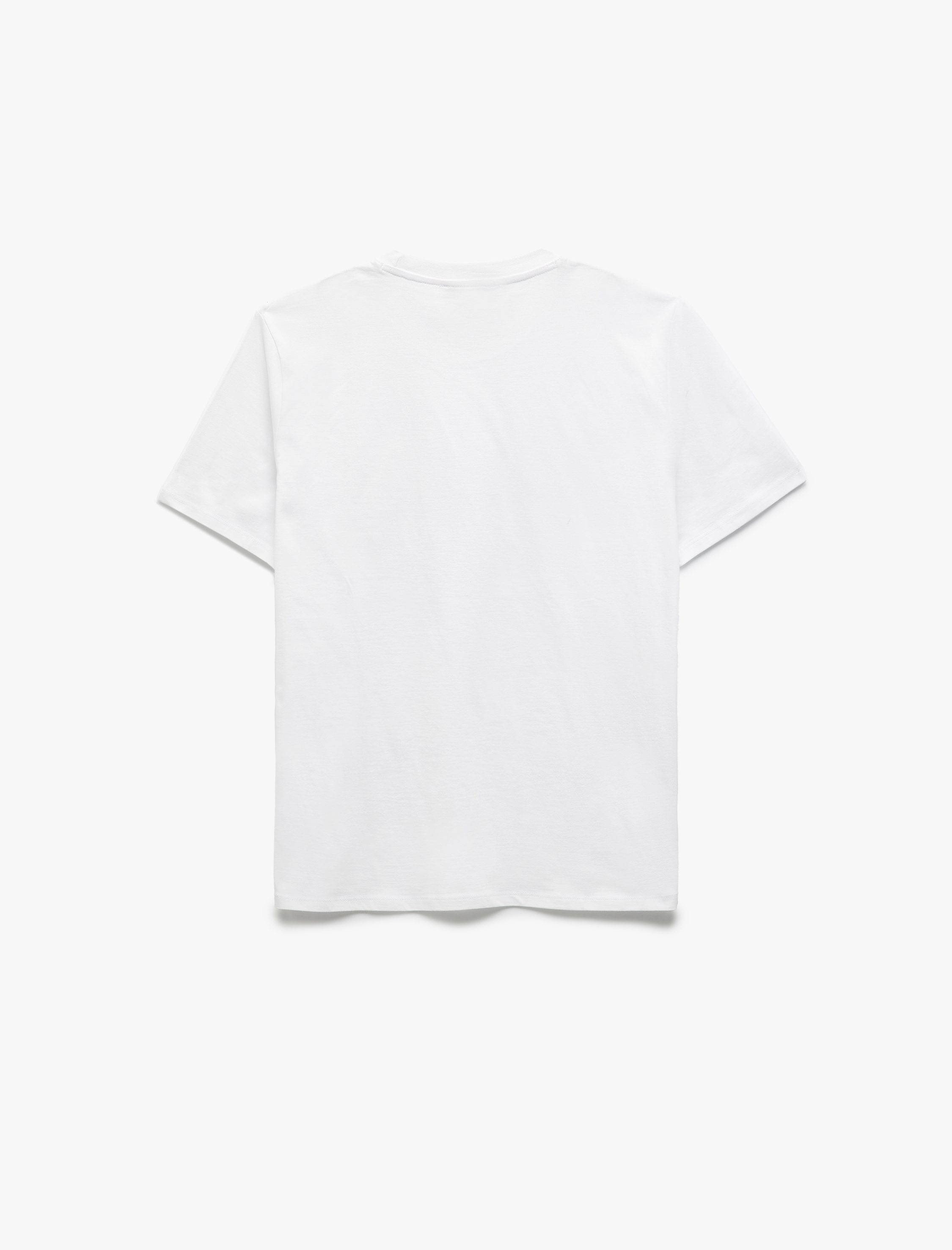   Kısa Kollu Cepli Regular Fit Bisiklet Yaka Pamuklu Basic Erkek Tişört