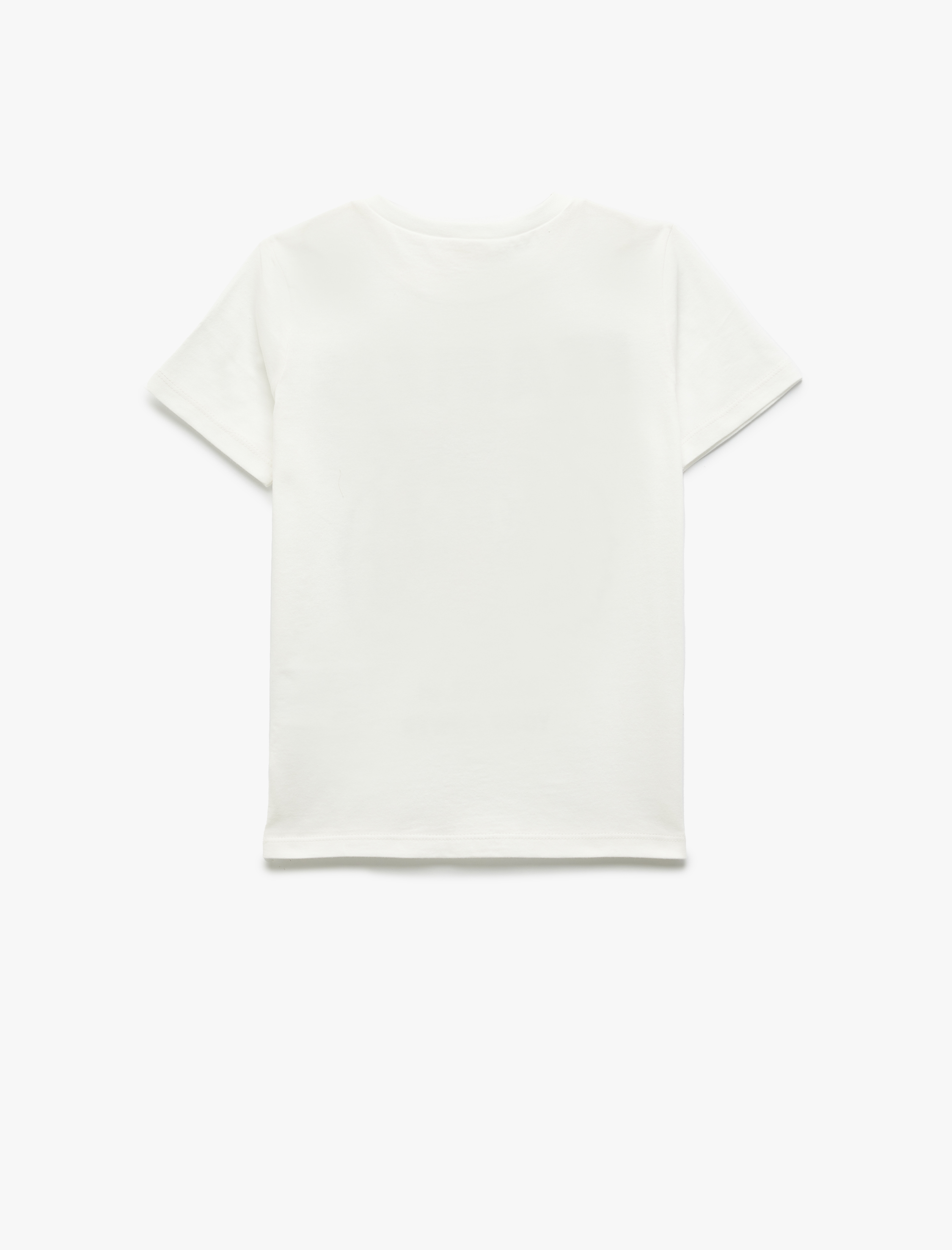  Erkek Çocuk Pamuklu Kaplan Baskılı Kısa Kollu Bisiklet Yaka Tişört