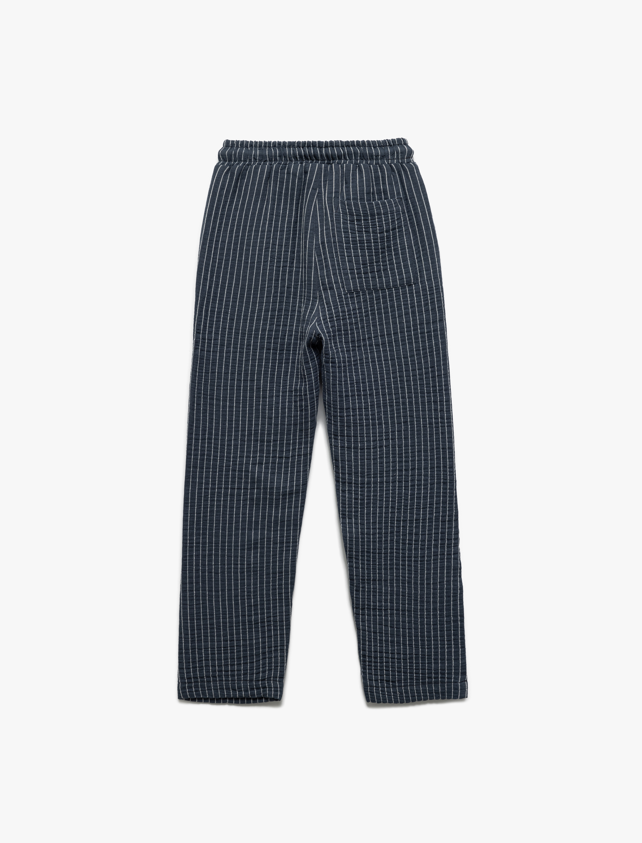  Erkek Çocuk Pamuklu Çizgili Beli Bağcıklı Pantolon