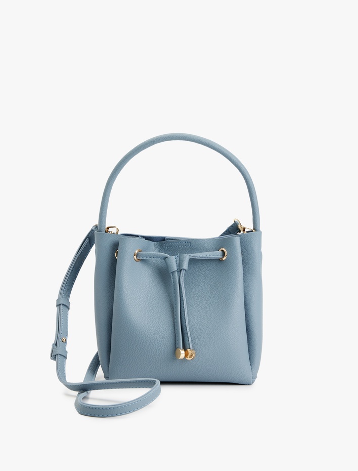 Kadın Ayarlanabilir Askılı Büzgülü Suni Deri Tote Çanta