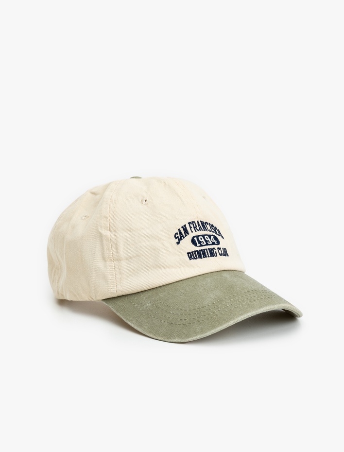 Erkek İşlemeli Yıkamalı Kep Şapka