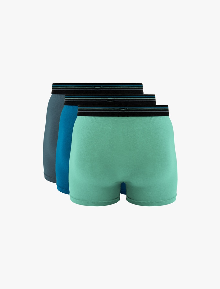  Pamuklu Oversize Erkek 3'lü Boxer Seti