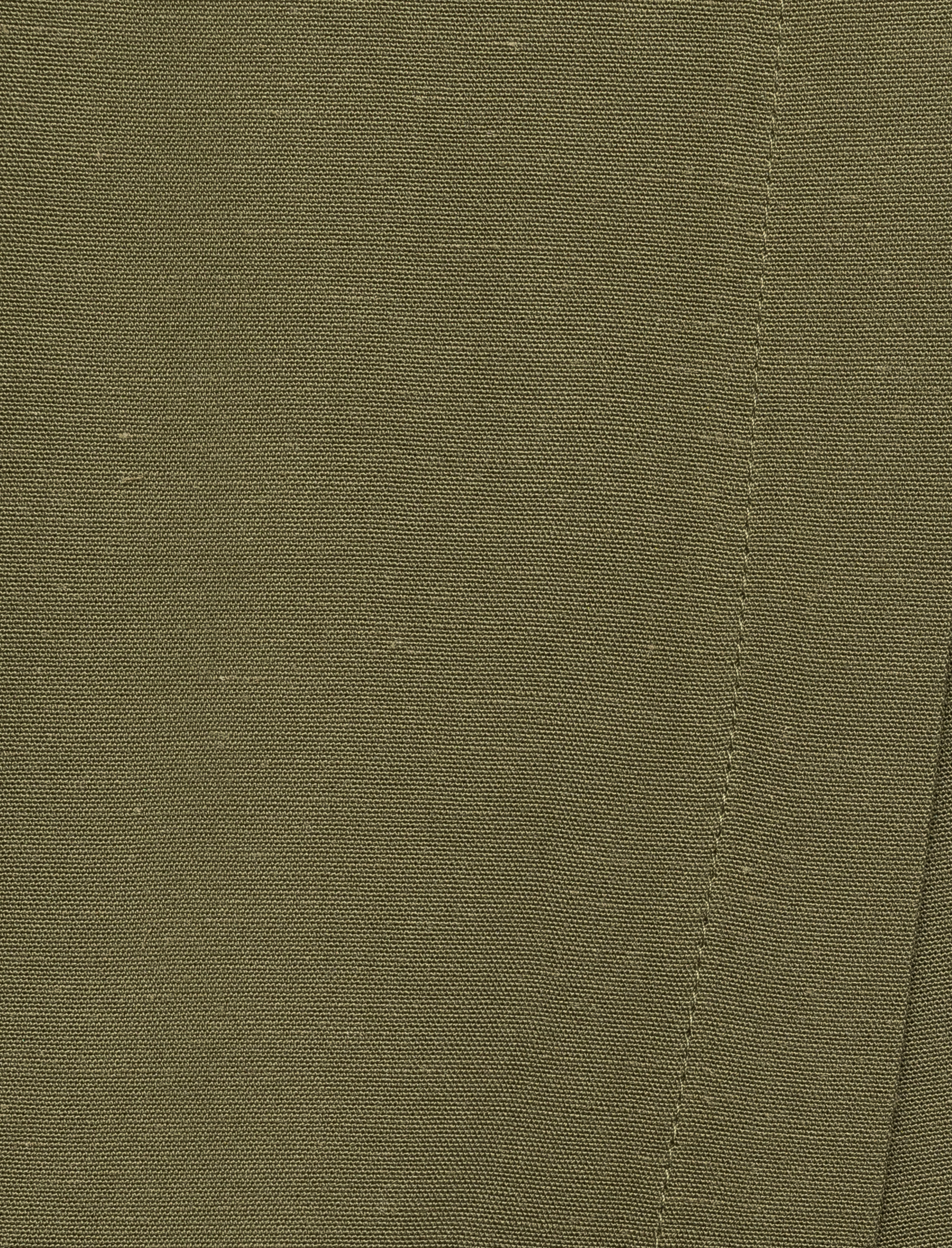 Viskon Keten Karışımlı Kruvaze Mini Şort Etek