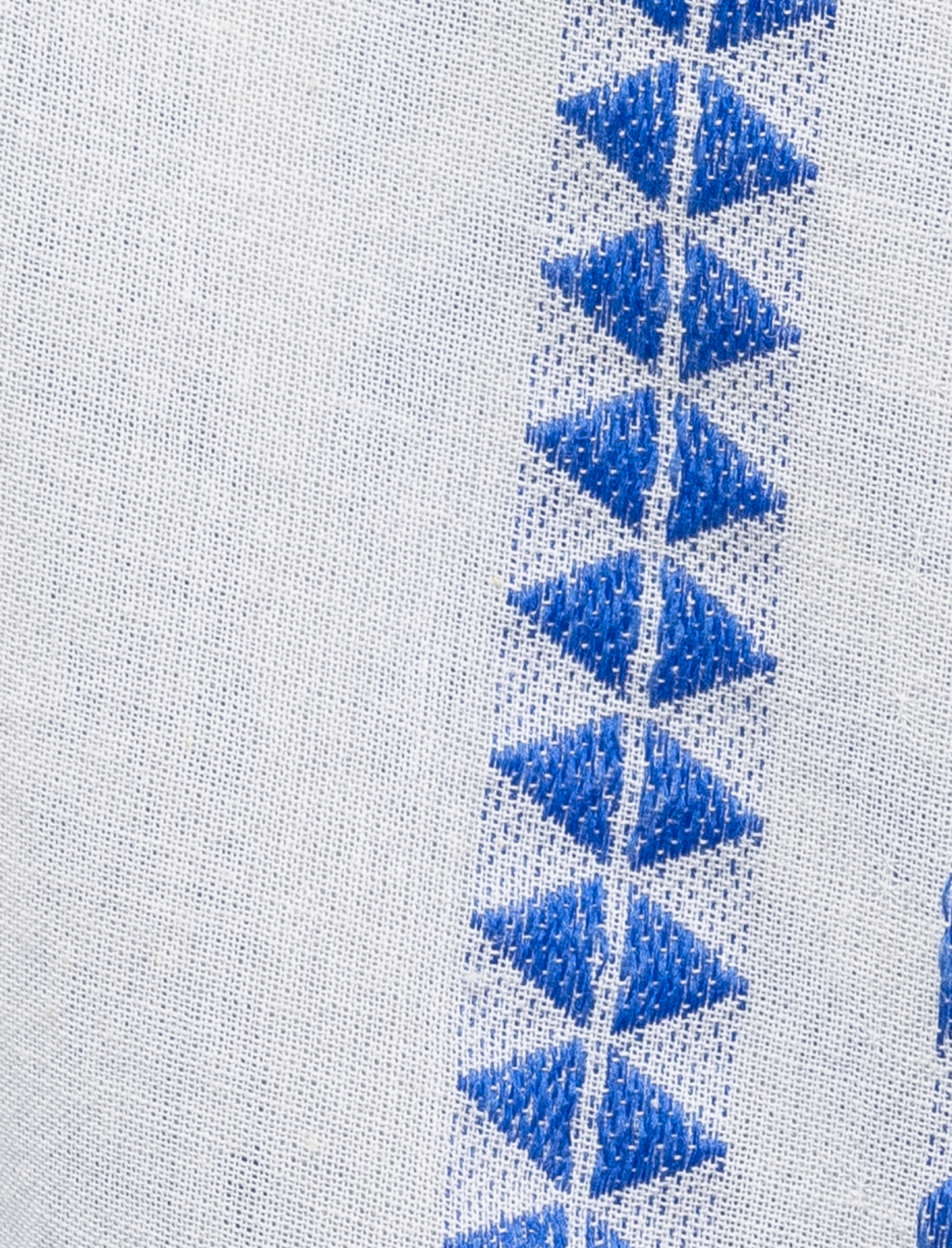   Pamuklu 3/4 Geniş Kollu Nakış İşlemeli Desenli Uzun Kimono