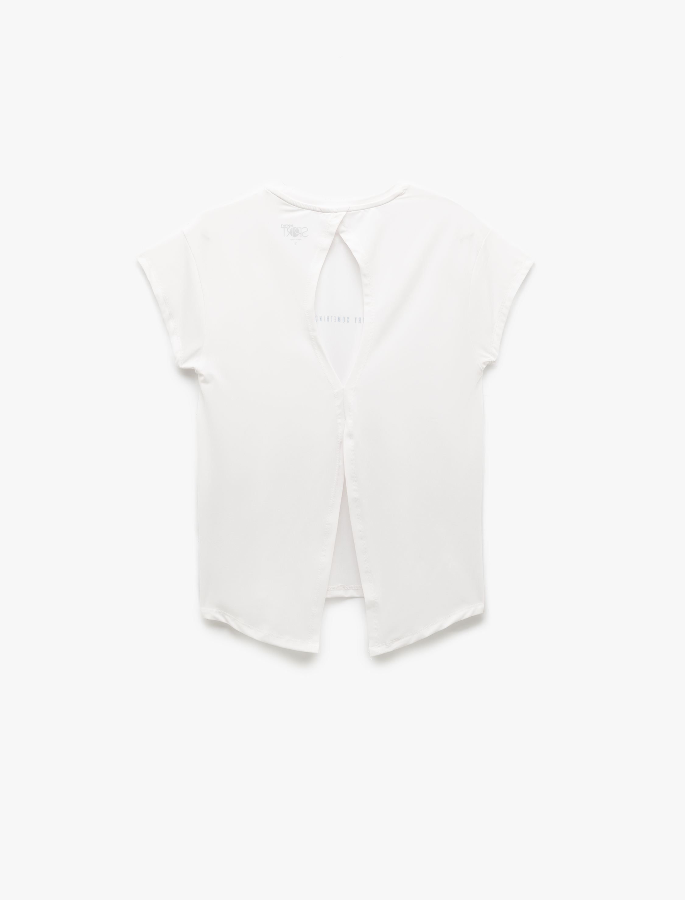   Sırt Detaylı Baskılı Bisiklet Yaka Spor Tişört