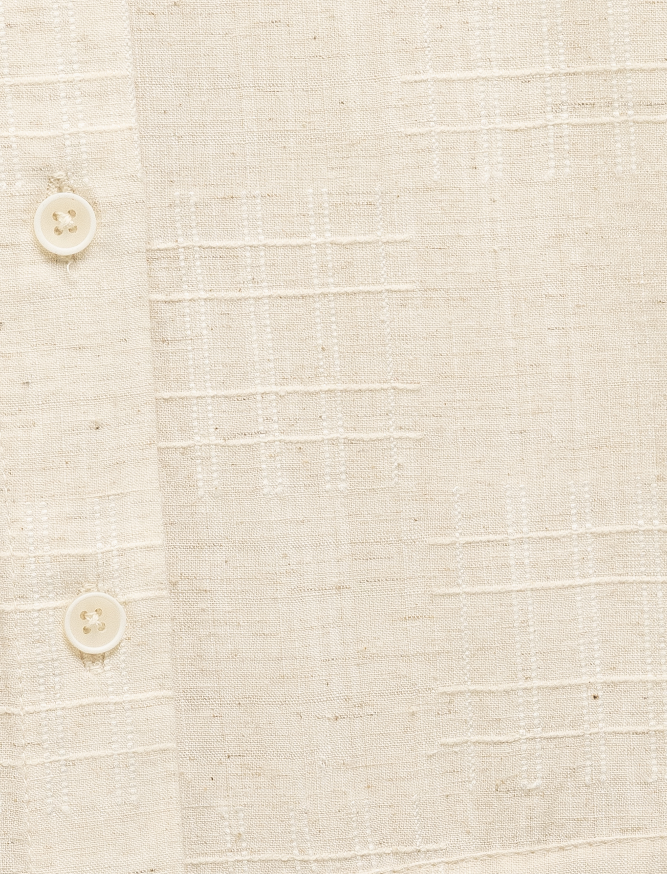   Viskon Keten Karışımlı Beli Bağlamalı Kısa Kollu Gömlek