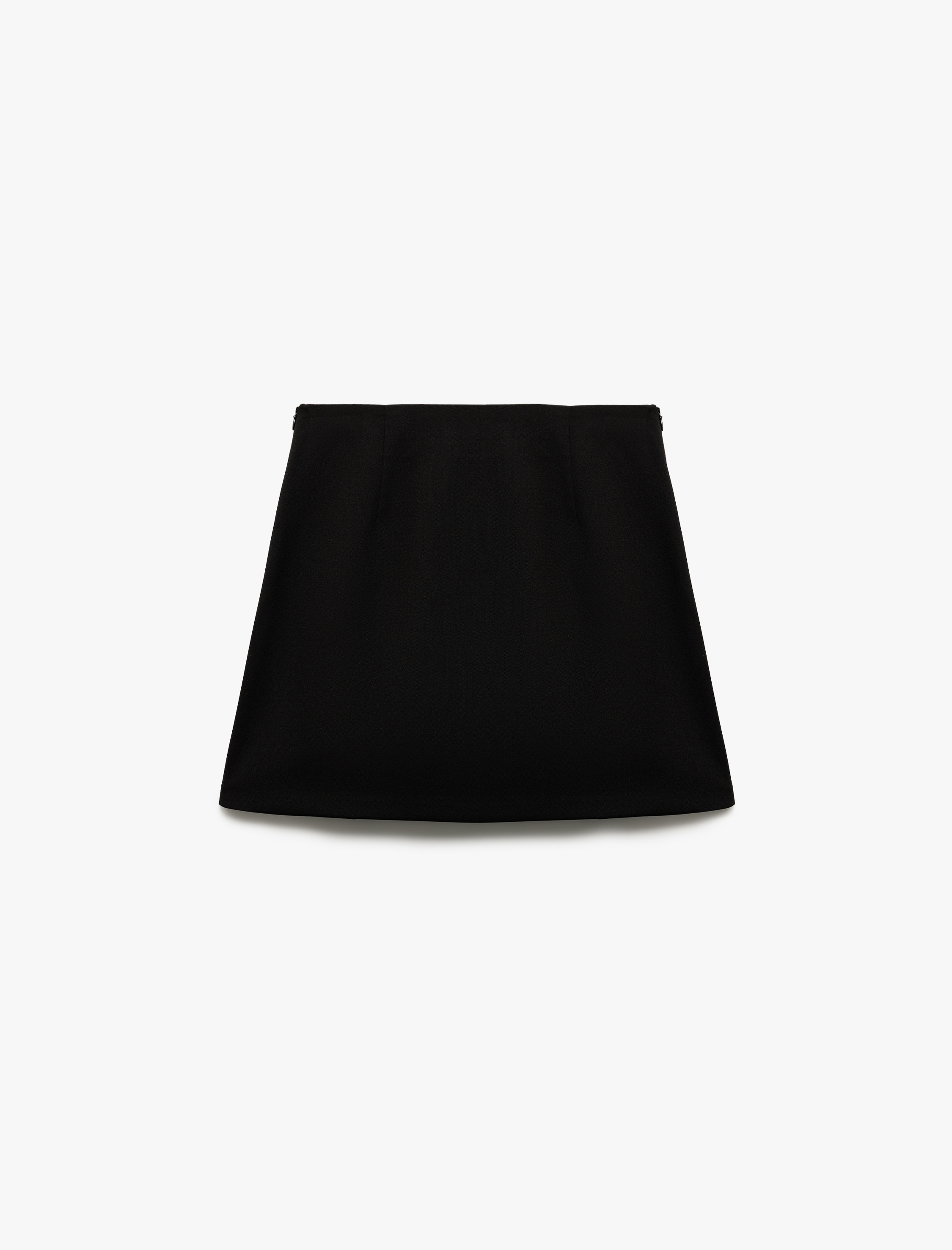   Standart Bel Fiyonk Detaylı Pileli Mini Etek