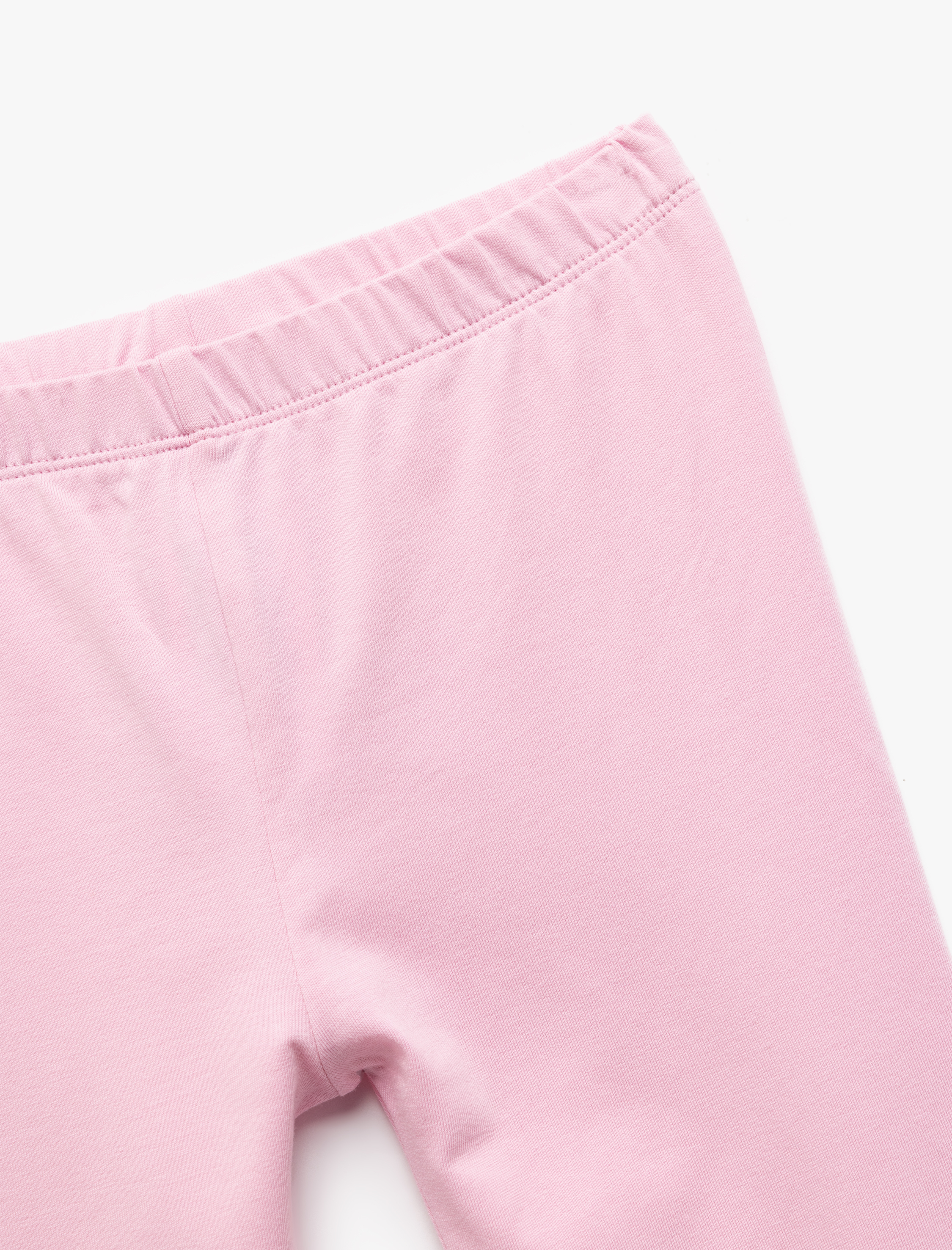  Kız Çocuk Pamuklu Beli Lastikli 2'li Basic Uzun Tayt Seti