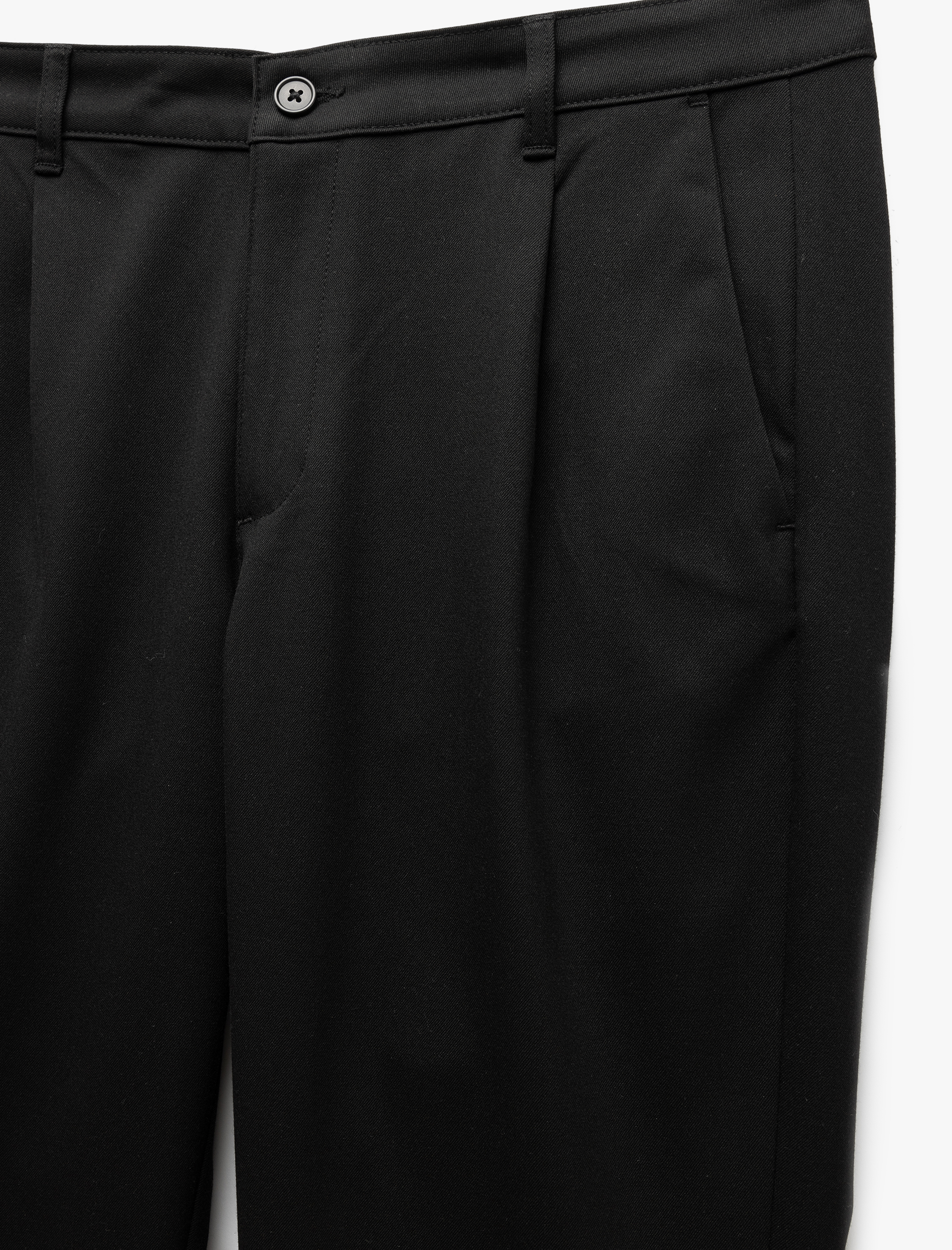   Chino Cepli Viskon Karışımlı Bol Kalıp Pileli Kumaş Pantolon