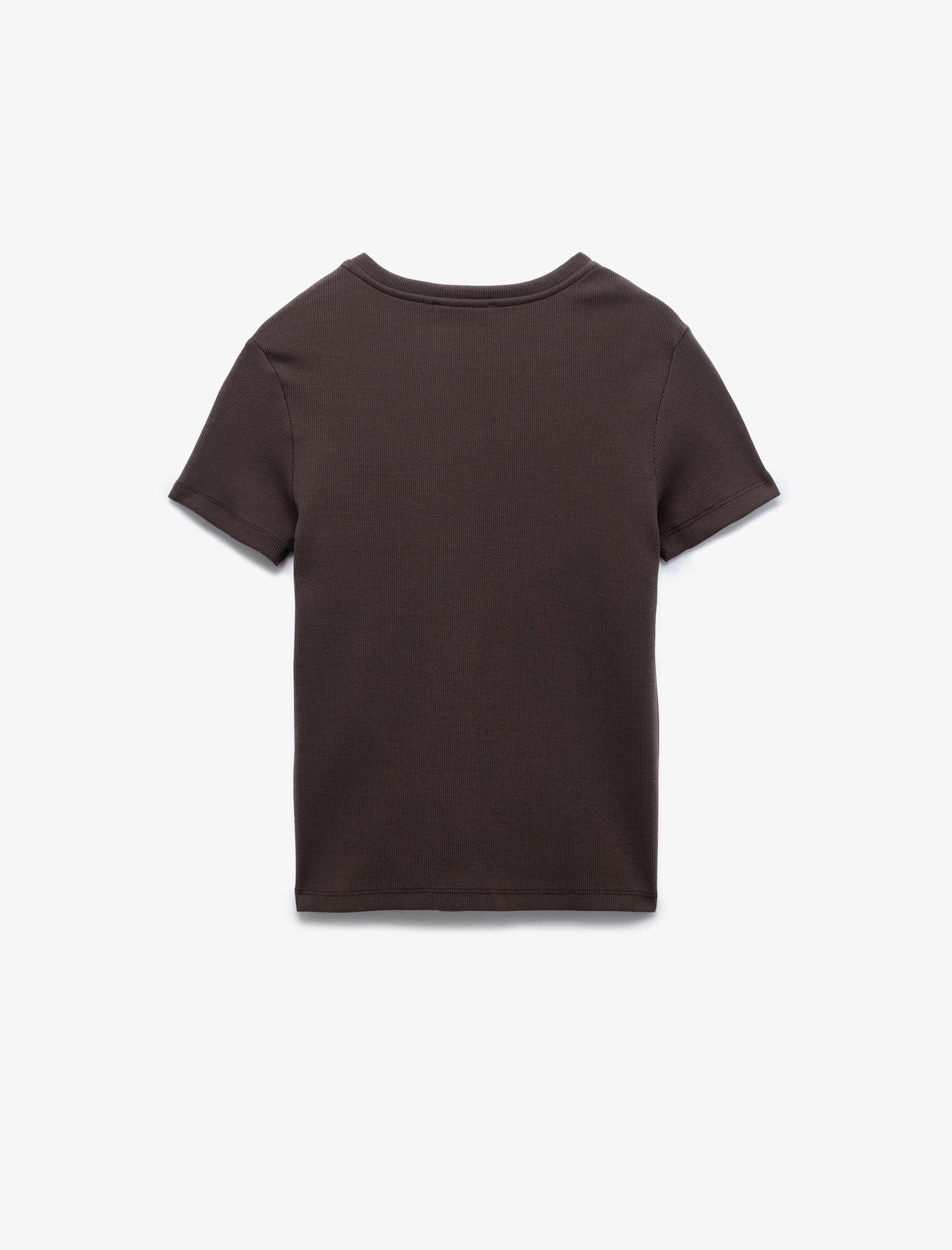   Slim Fit Pamuklu Kısa Kollu Bisiklet Yaka Basic Tişört