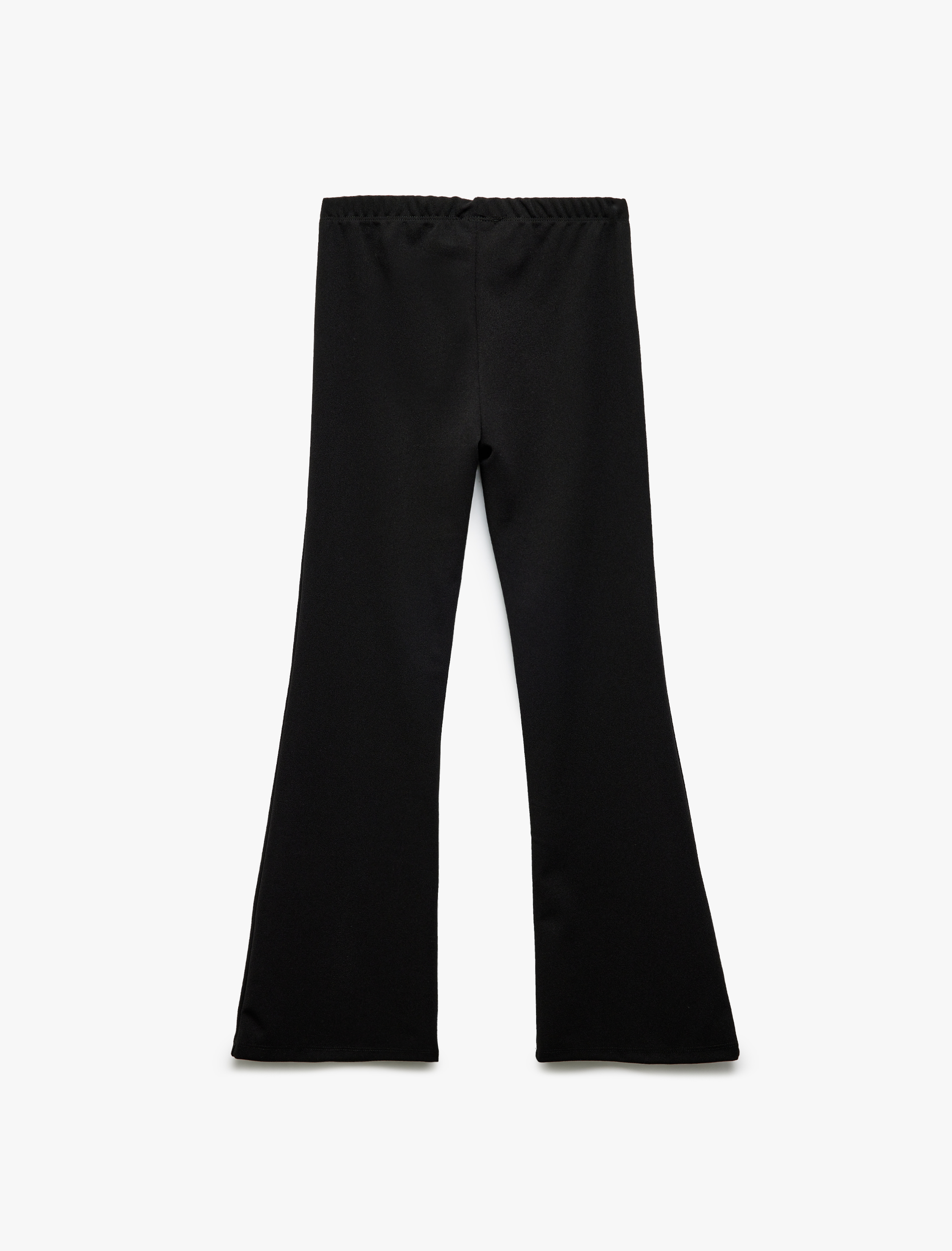  Kız Çocuk Yırtmaç Detaylı Dar Kesim İspanyol Paça Pantolon