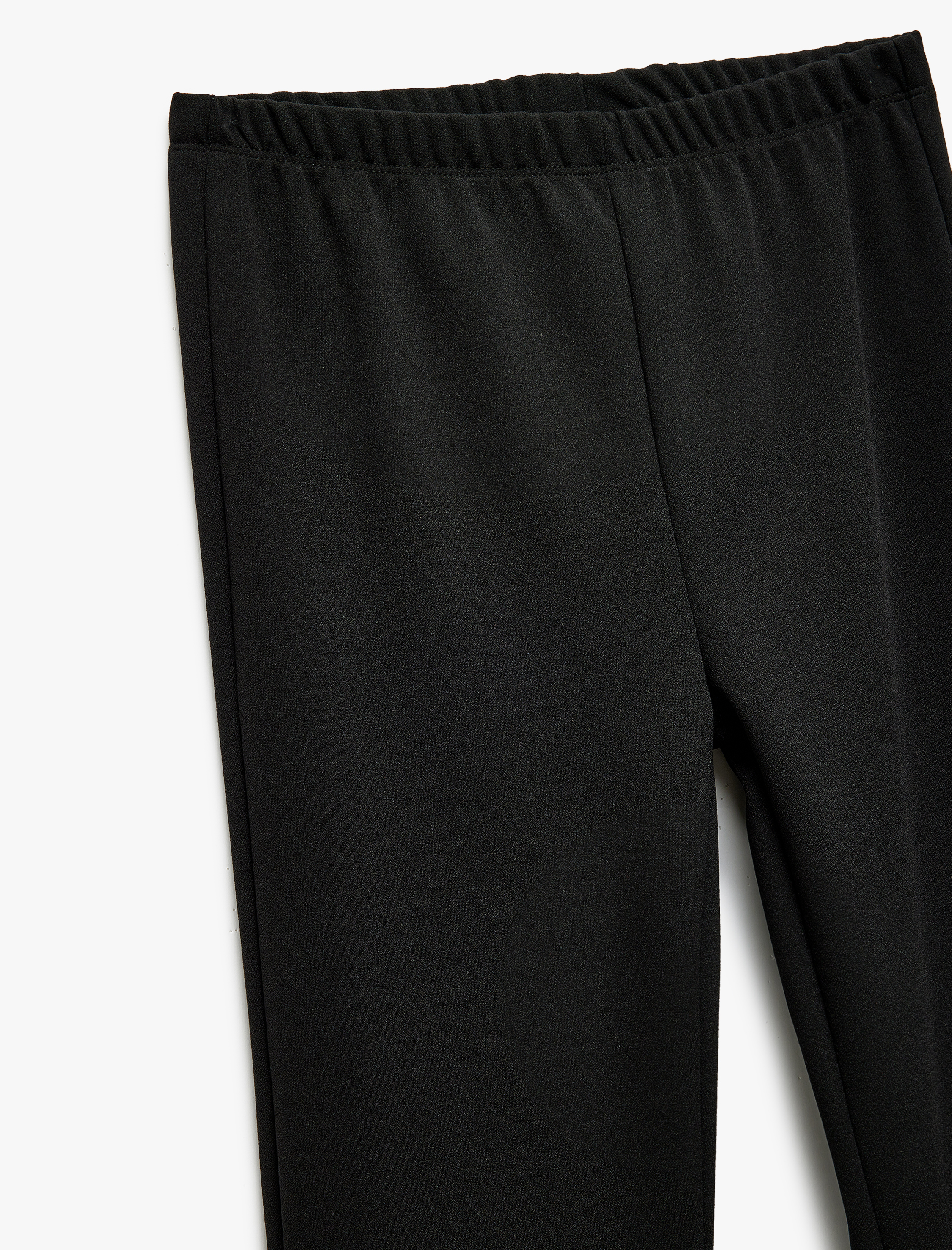  Kız Çocuk Yırtmaç Detaylı Dar Kesim İspanyol Paça Pantolon