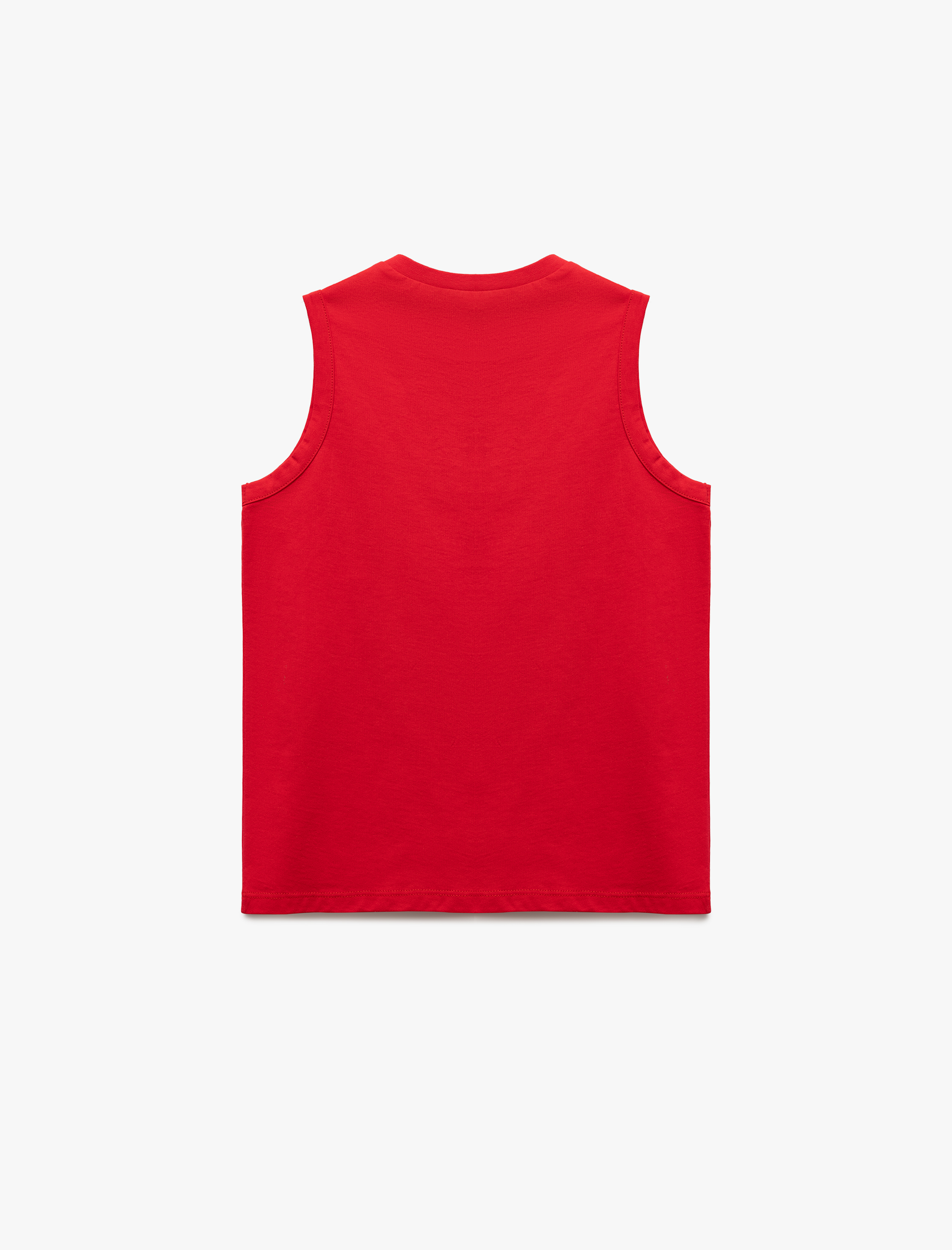  Erkek Çocuk Baskılı Bisiklet Yaka Kolsuz Pamuklu Atlet