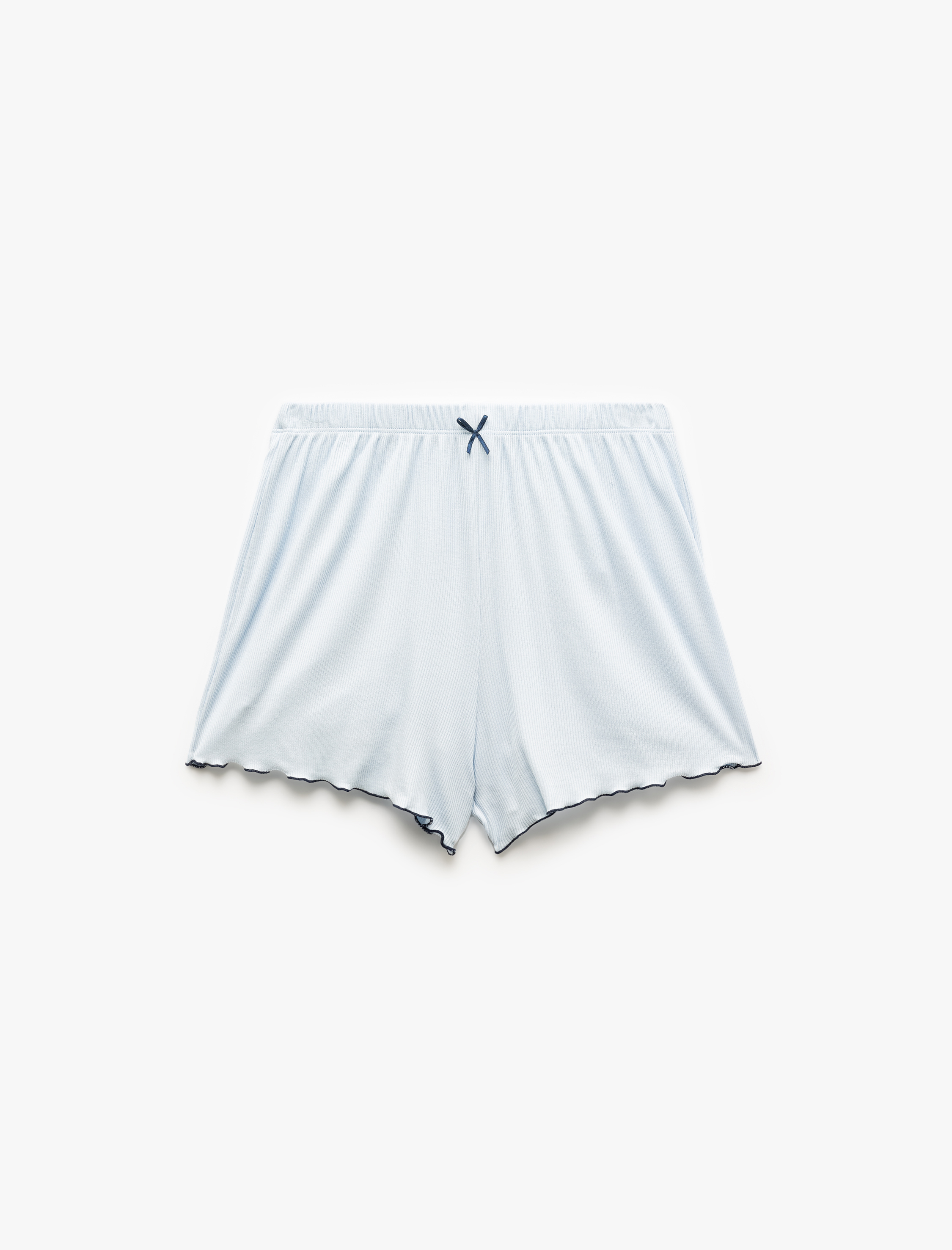 Viskon Kumaş Rahat Kalıp Şort Pijama Altı