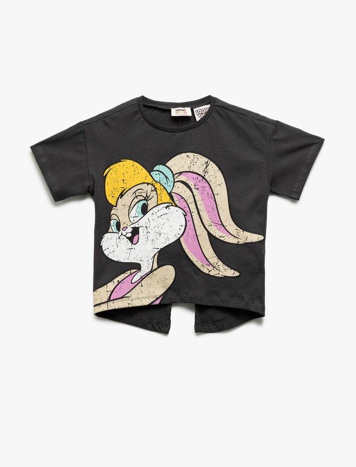 Kız Çocuk Pamuklu Lola Bunny Lisanslı Baskılı Kısa Kollu Tişört