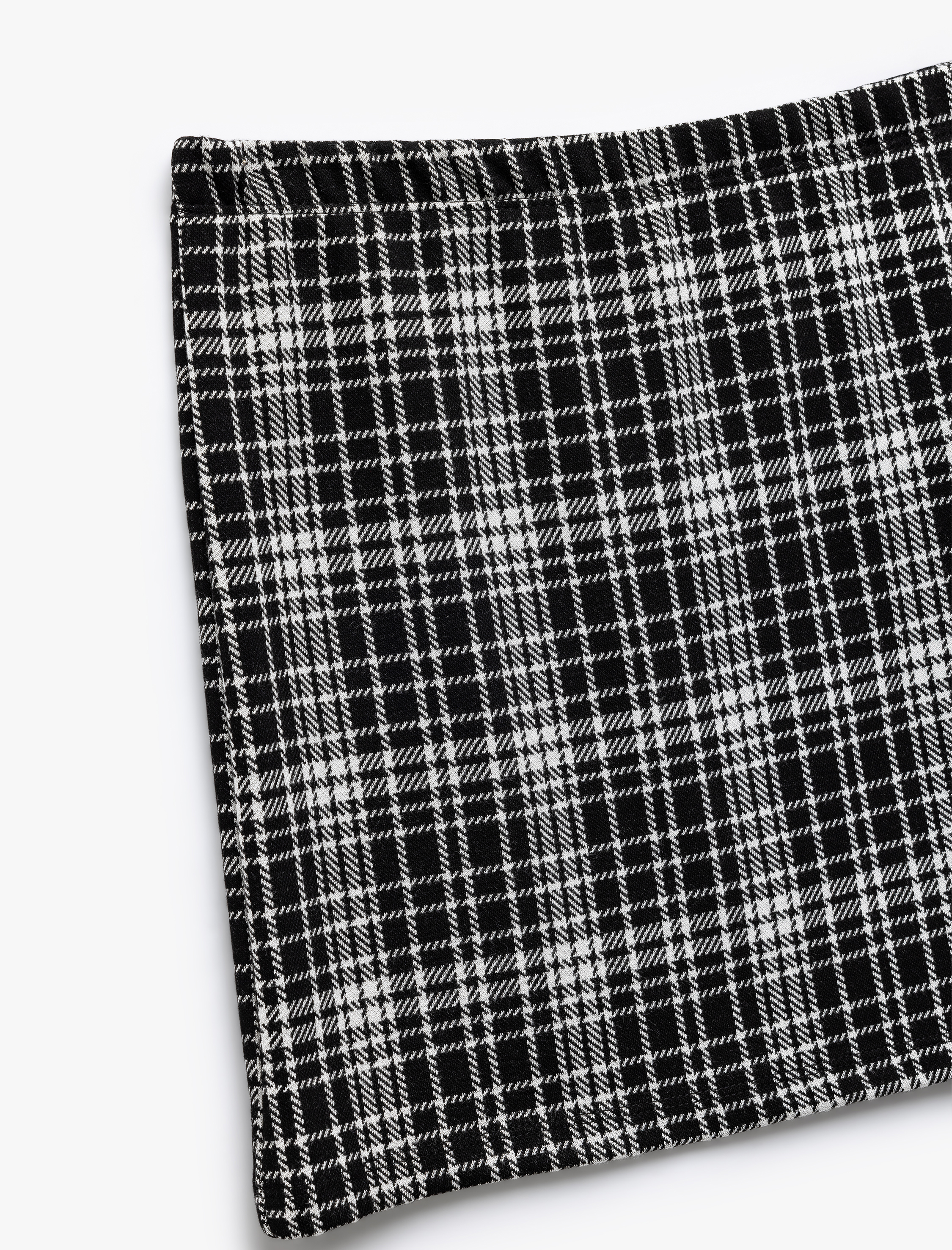  Kız Çocuk Viskon Karışımlı Ekoseli Etek