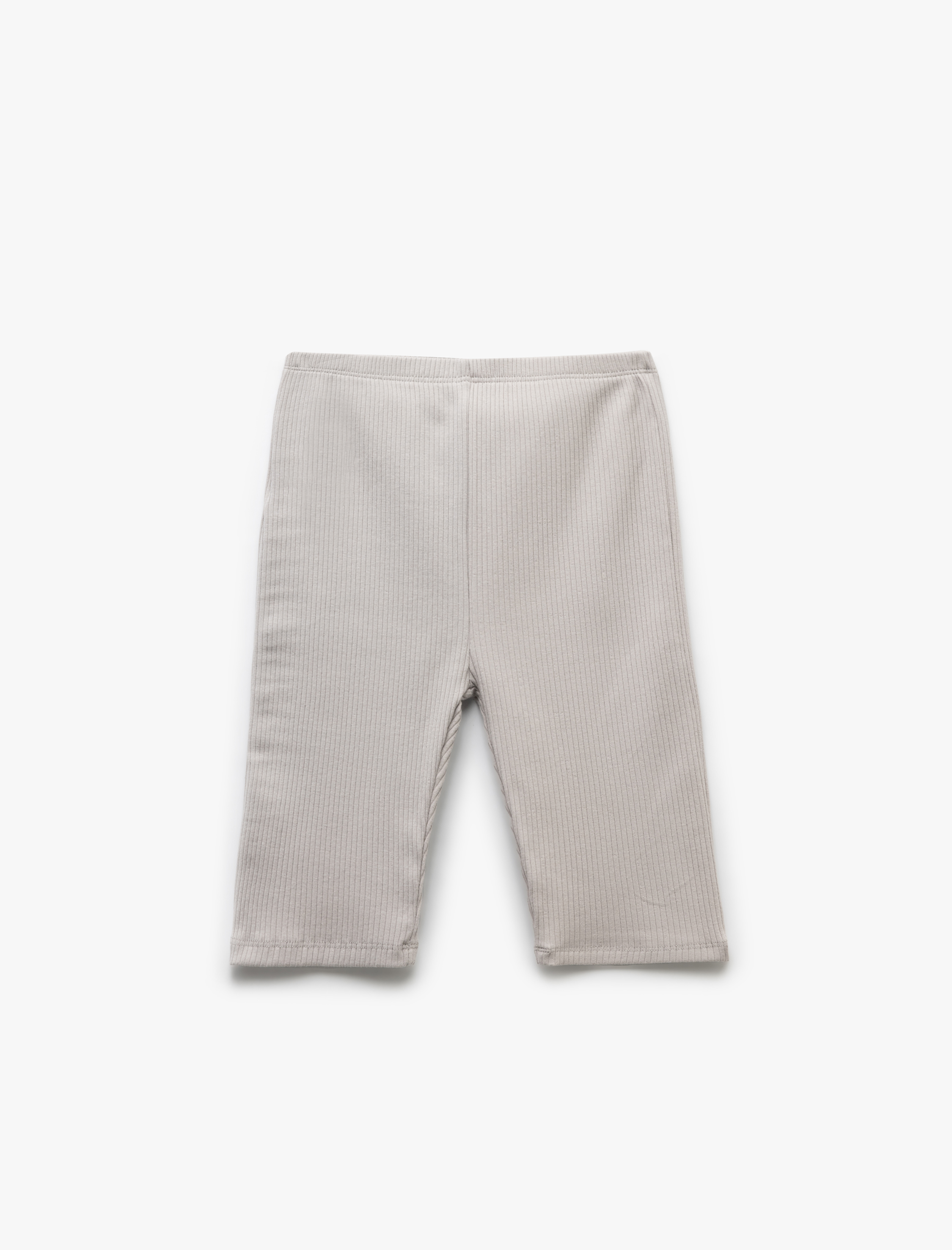  Kız Çocuk Pamuklu Beli Lastikli Aplike Detaylı Kaşkorse Kısa Tayt