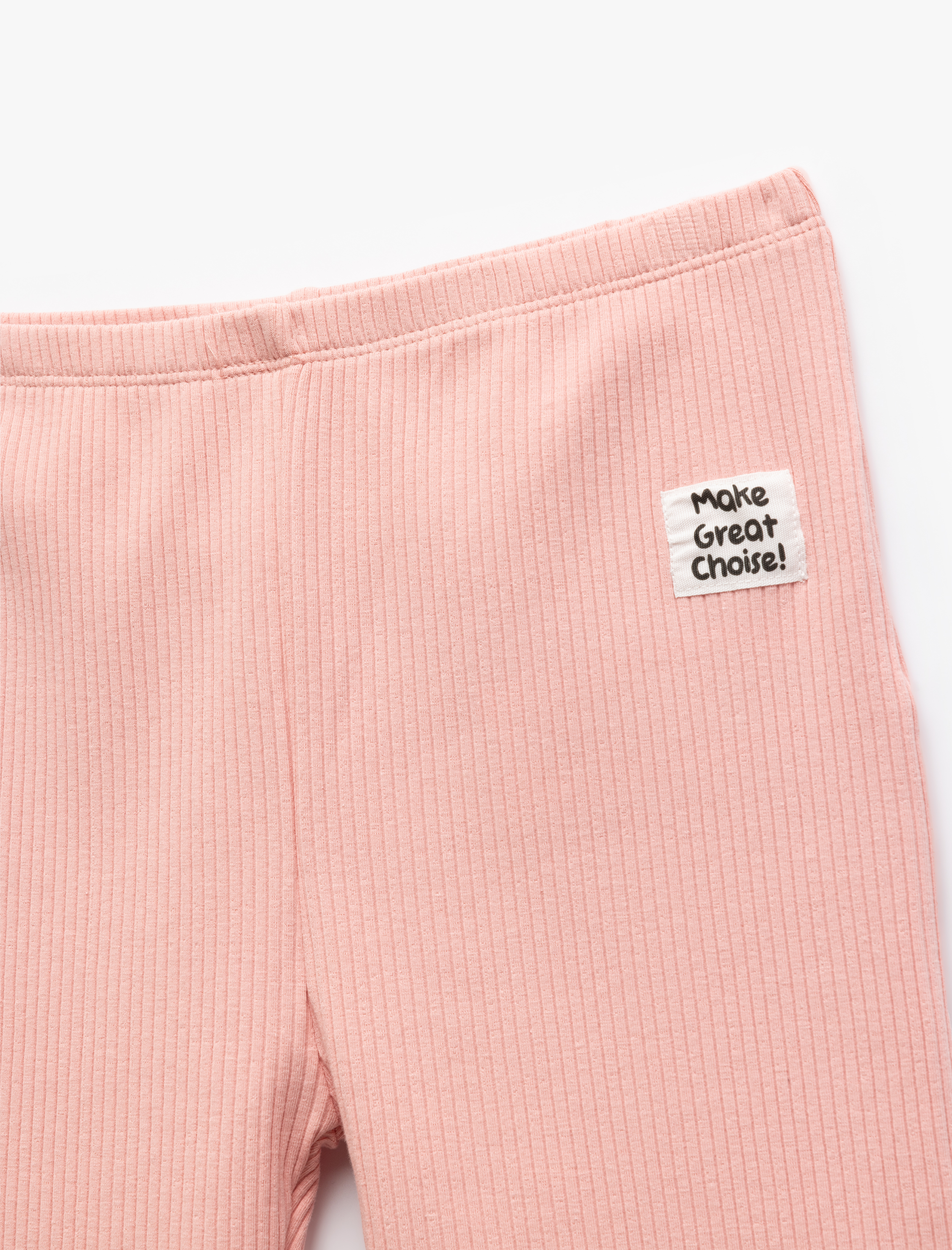  Kız Çocuk Pamuklu Beli Lastikli Aplike Detaylı Kaşkorse Kısa Tayt