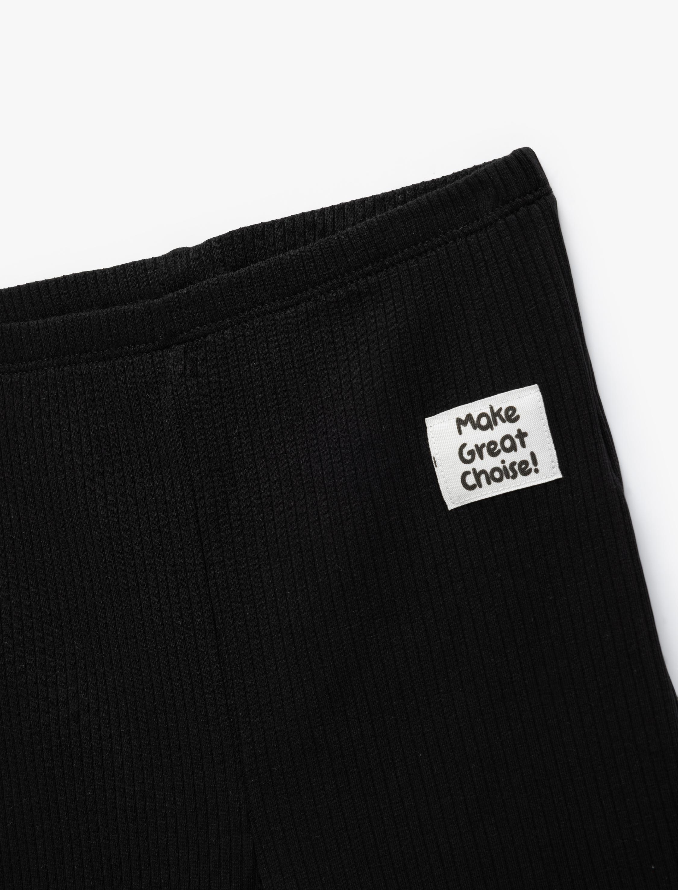  Kız Çocuk Pamuklu Beli Lastikli Aplike Detaylı Kaşkorse Kısa Tayt