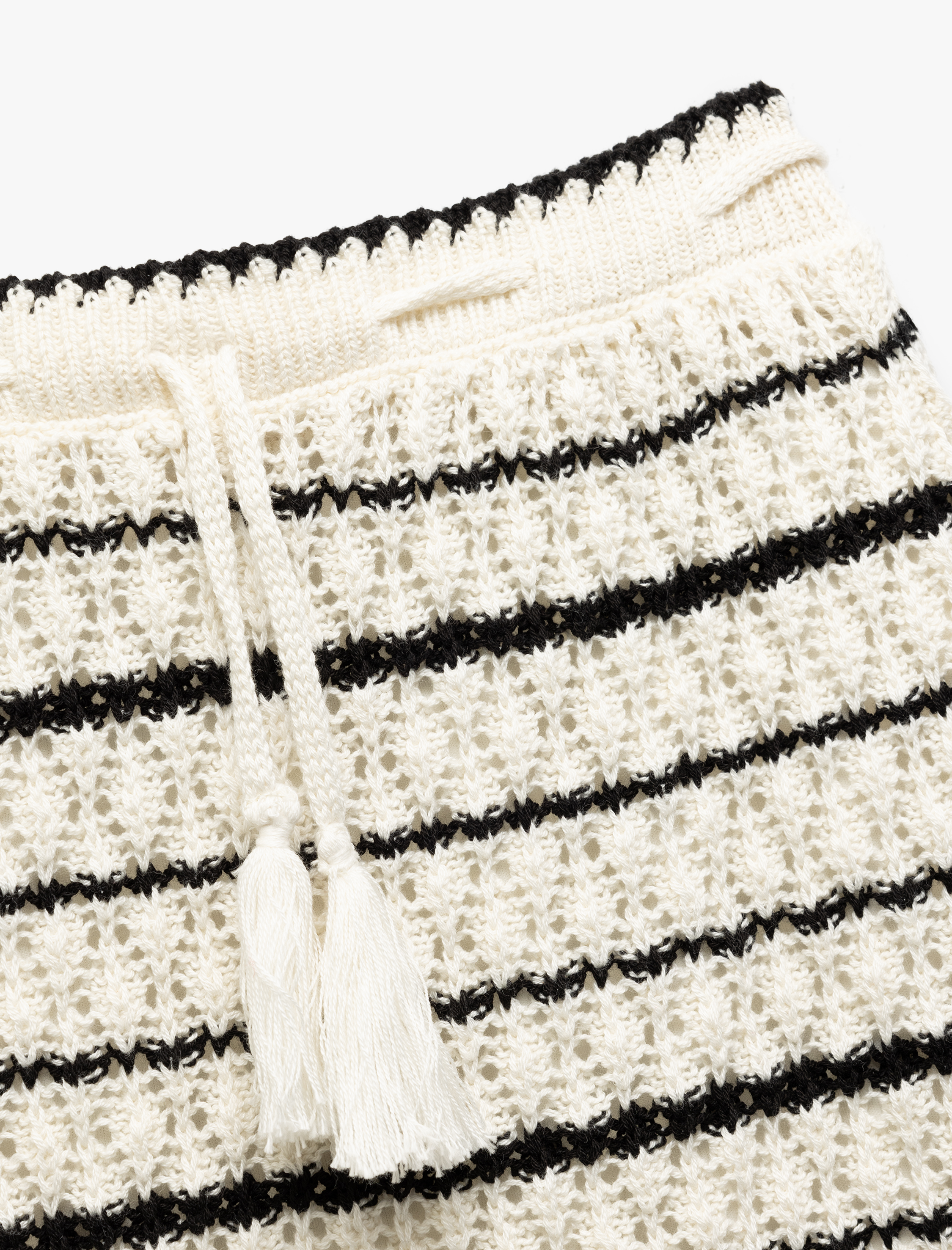  Kız Çocuk Beli Bağlamalı Ajurlu Triko Midi Etek