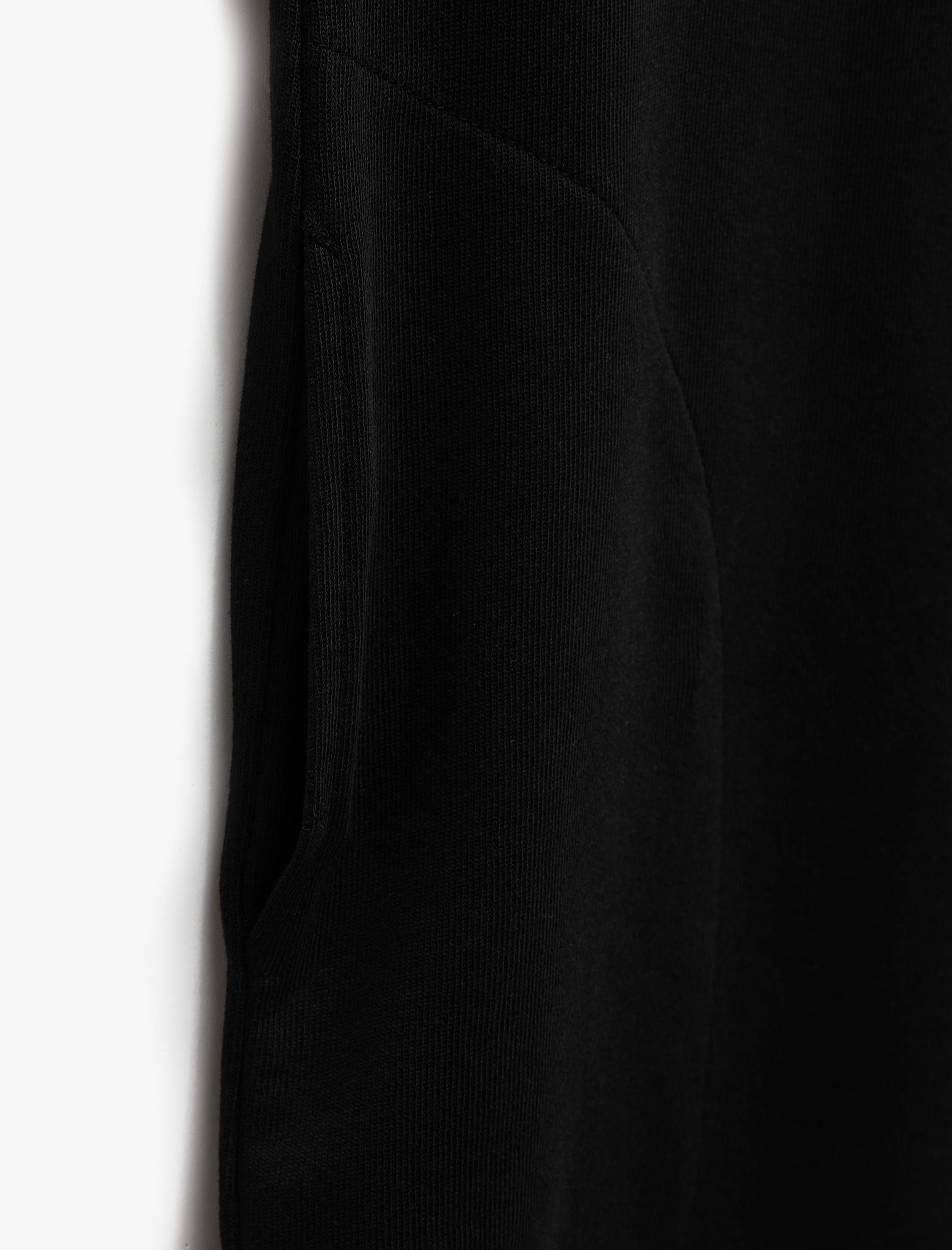   Pamuklu Üç İplik Cepli Bisiklet Yaka Kolsuz Midi Boy Günlük Elbise