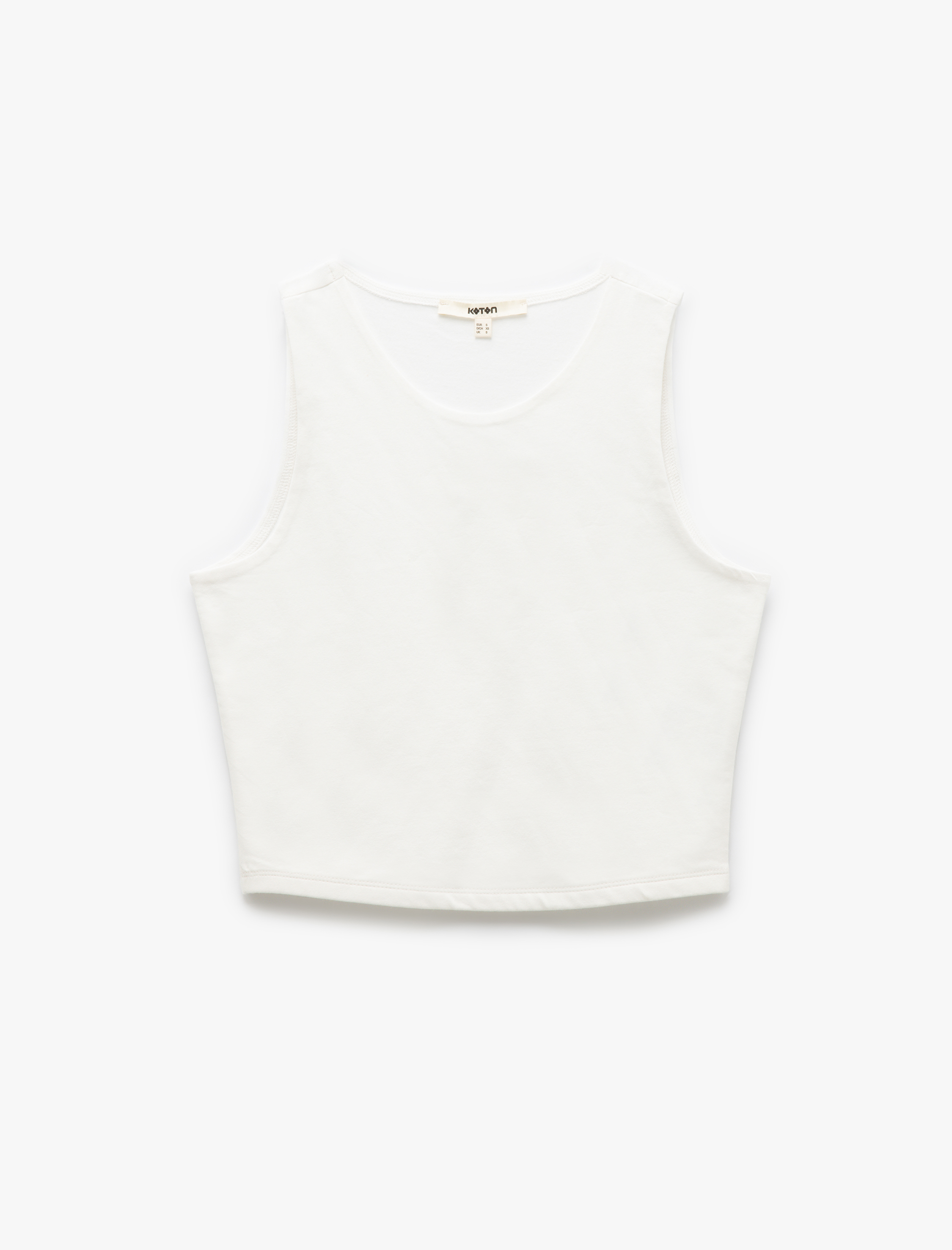   Pamuklu Kolsuz Bisiklet Yaka Atlet