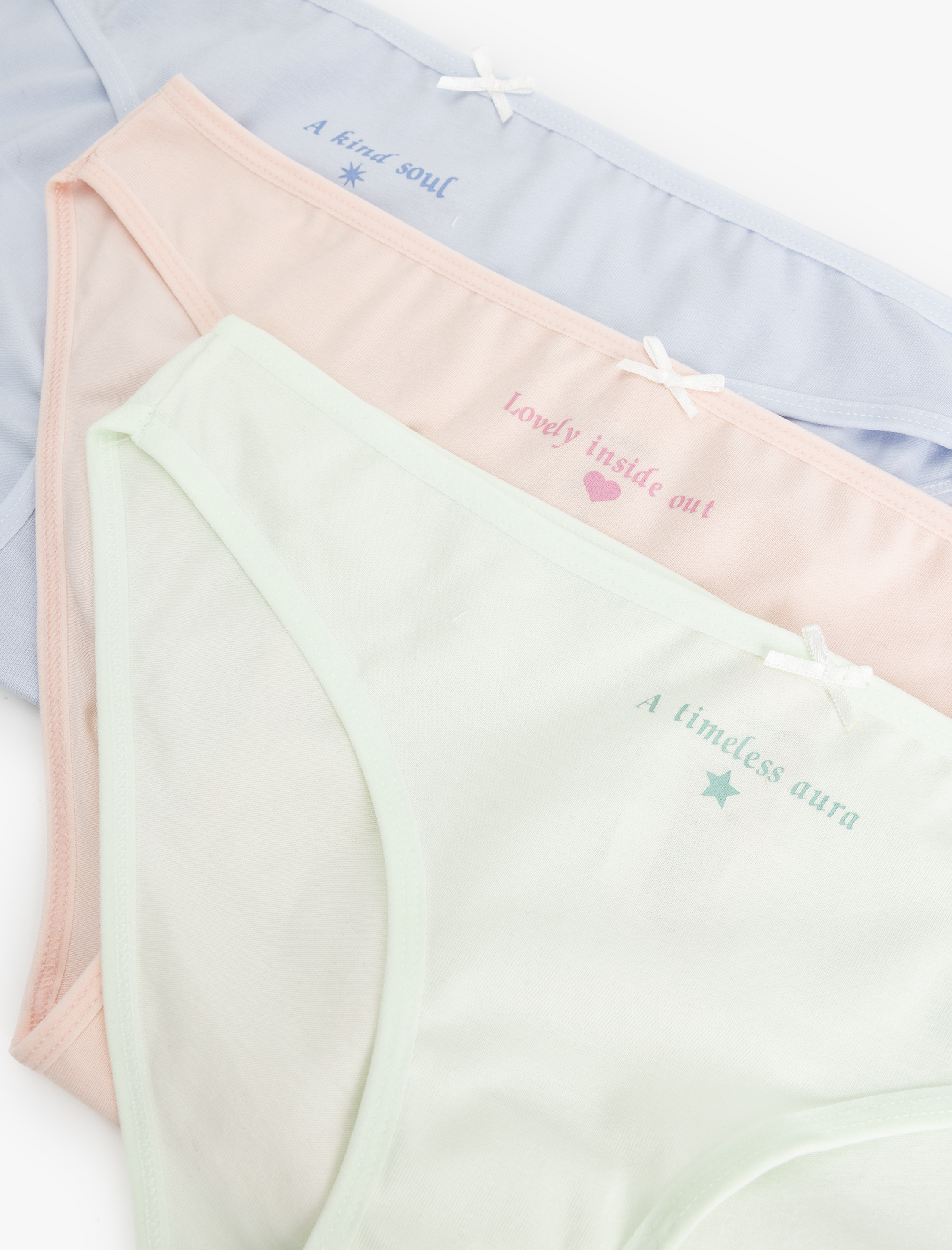   Pamuklu Çok Renkli 3'lü Külot Seti