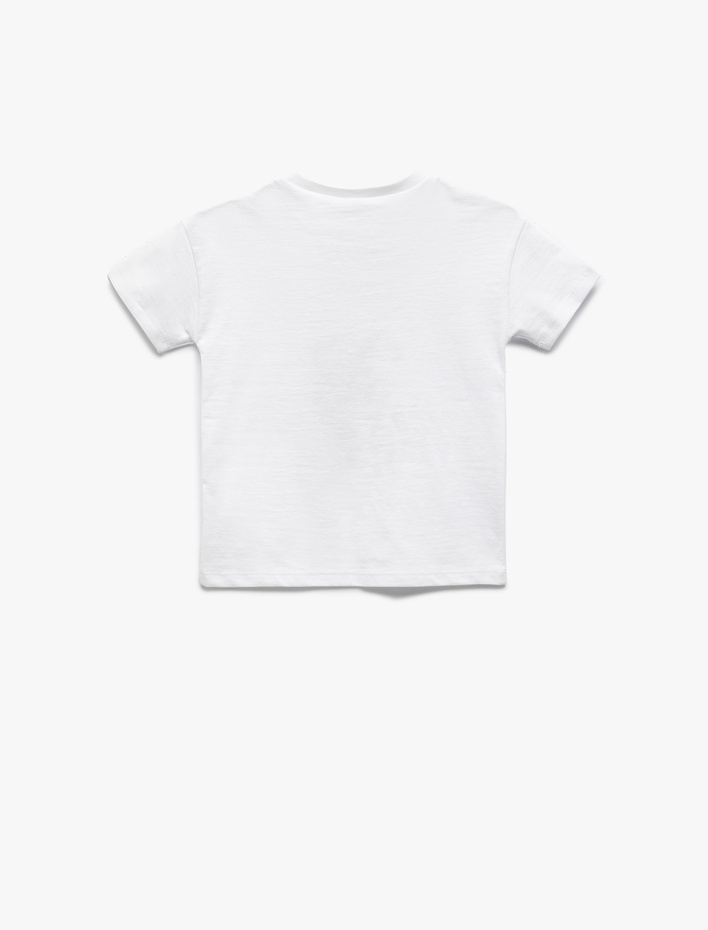 Erkek Bebek Bisiklet Yaka Kısa Kollu Pamuklu 23 Nisan ve Atatürk Baskılı Tişört