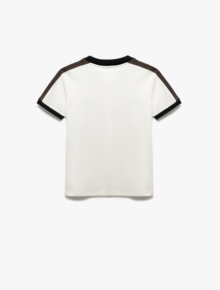 Erkek Çocuk Pamuklu Renk Bloklu Kısa Kollu Polo Yaka Tişört