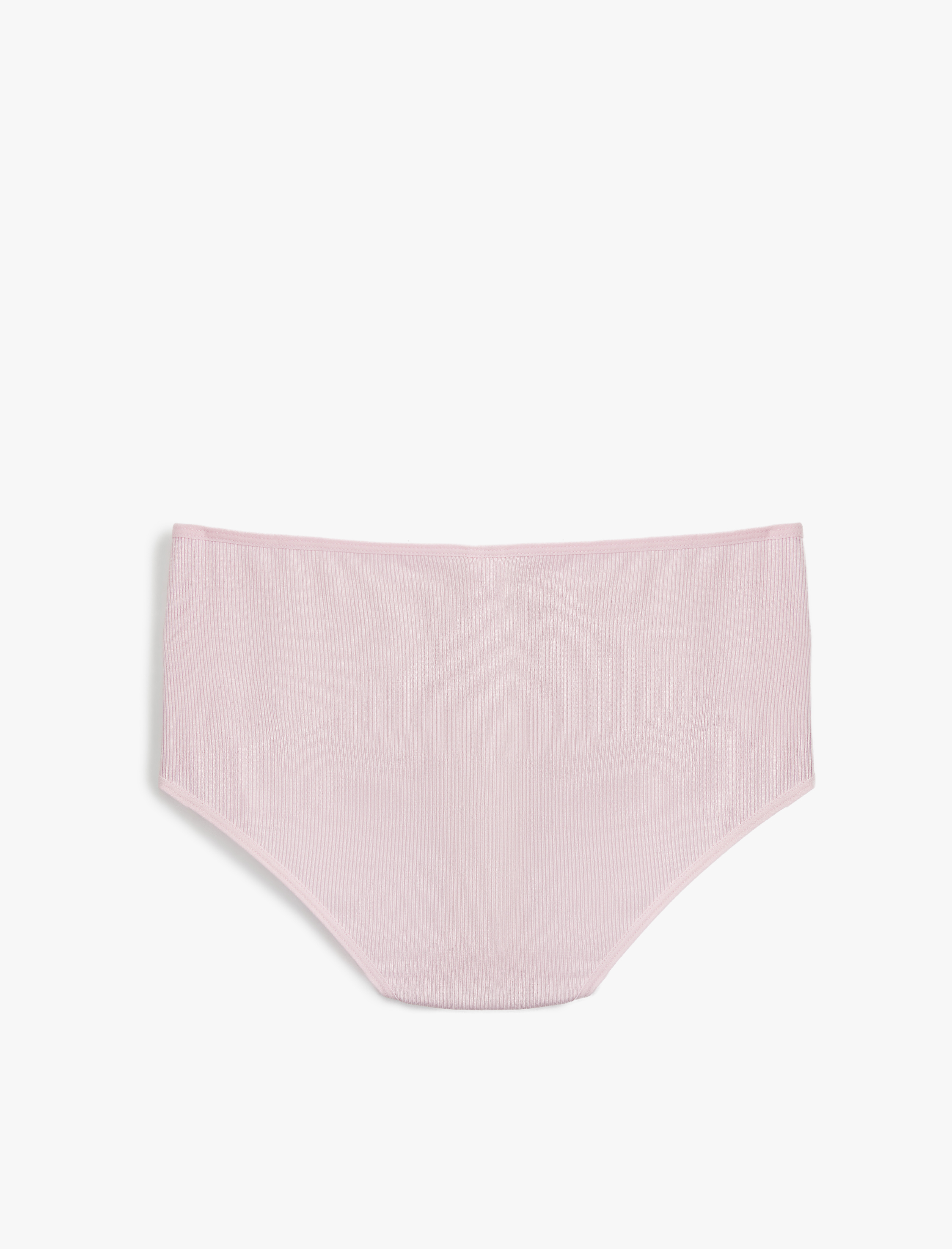   Etiket Detayı Ribanalı Yüksek Bel Hipster Kadın Külot