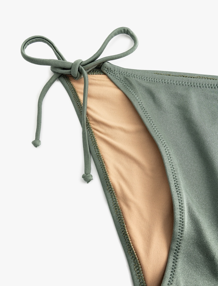   Astarlı Parlak Yanları İpli Bikini Altı