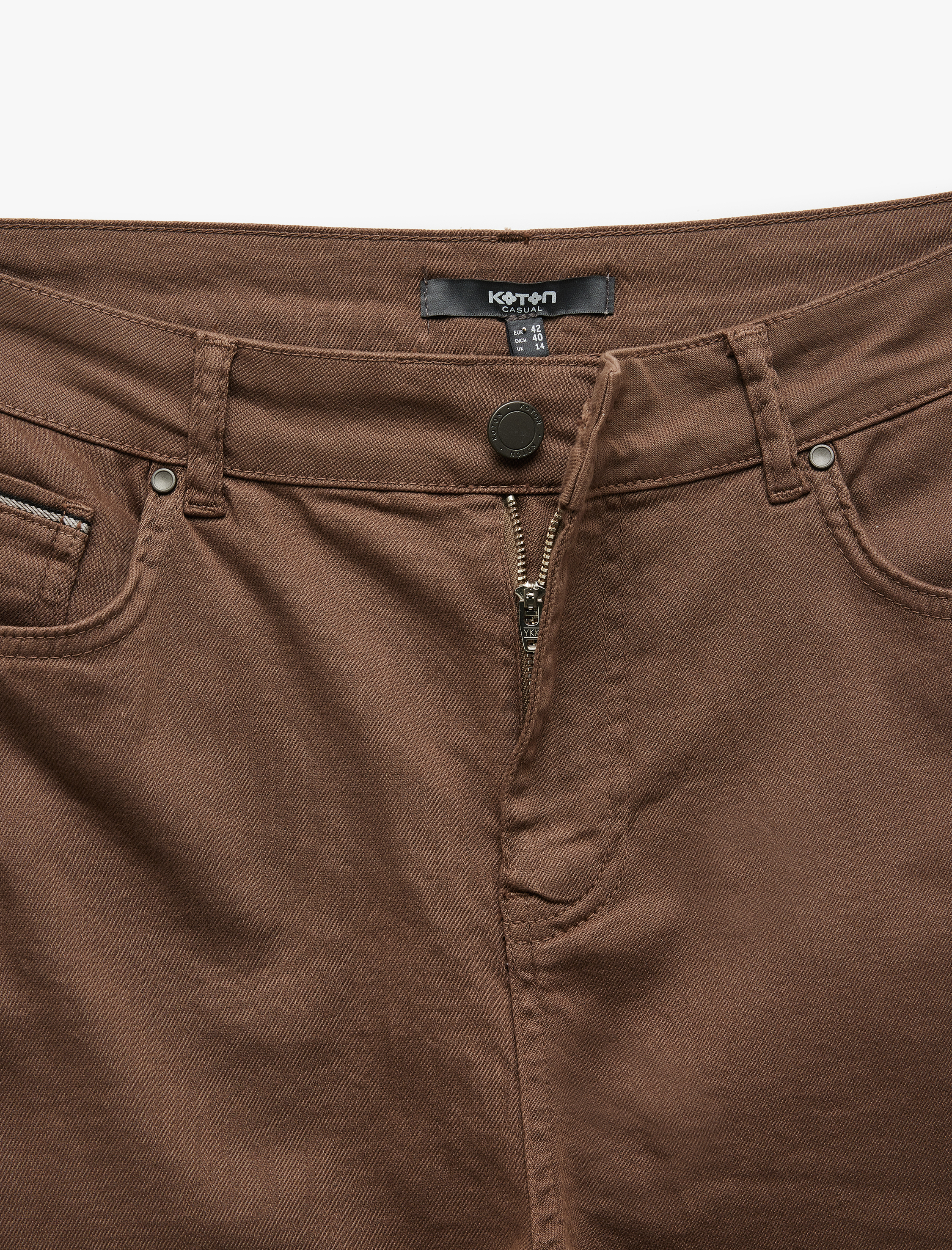   Pamuklu Straight Fit Gabardin Pantolon