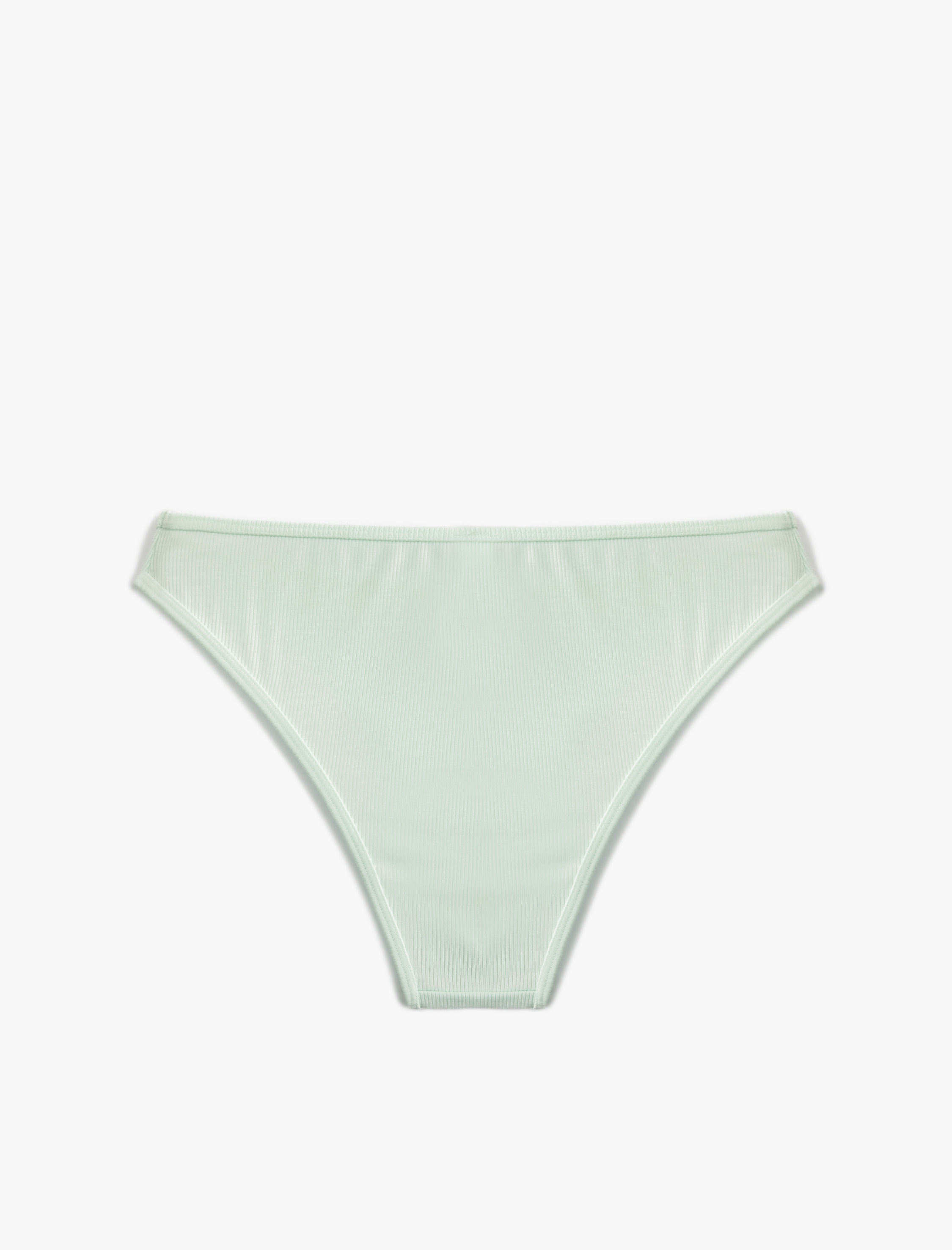   Viskon Kumaş Etiket Detaylı Ribanalı Brazilian Külot