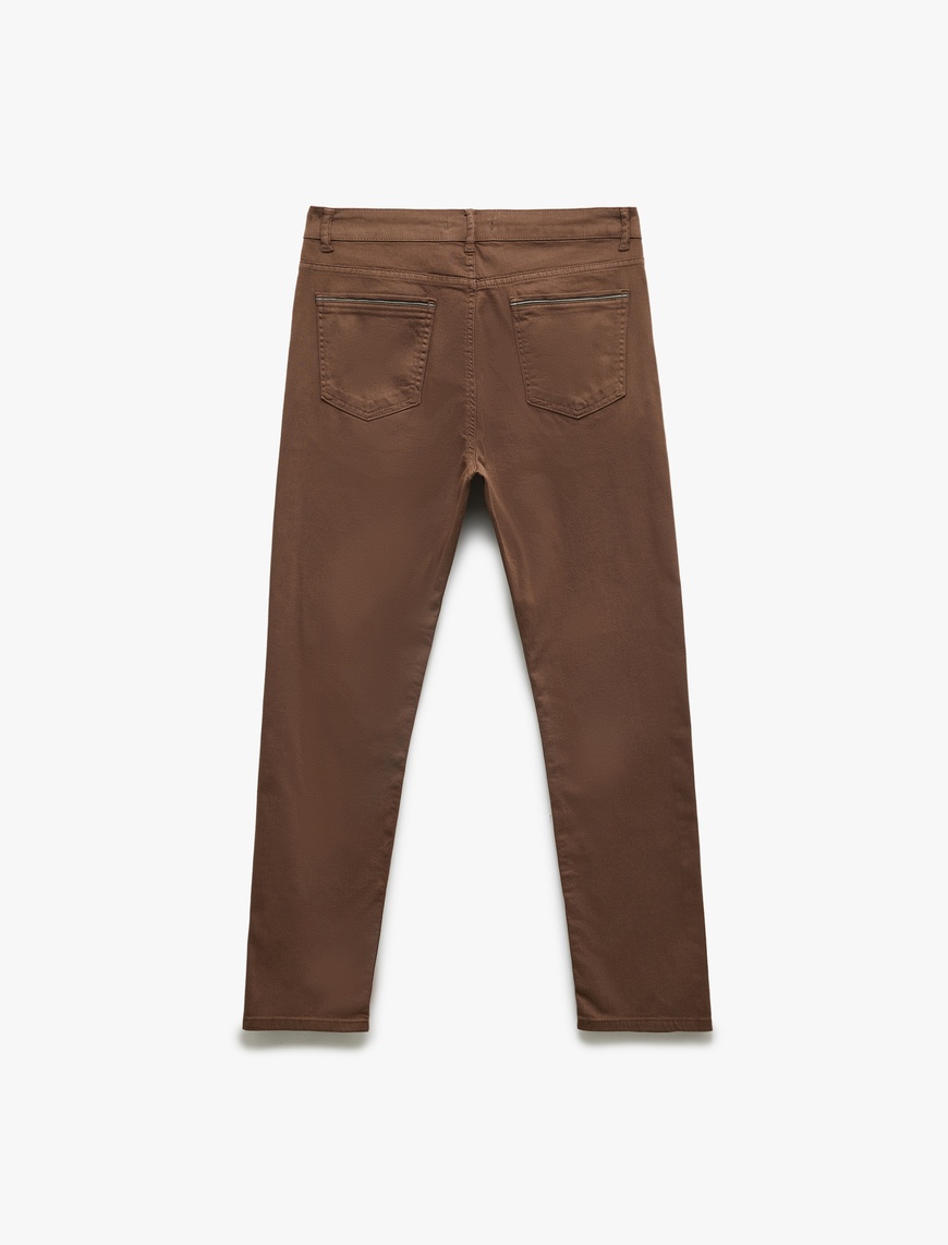   Pamuklu Straight Fit Gabardin Pantolon