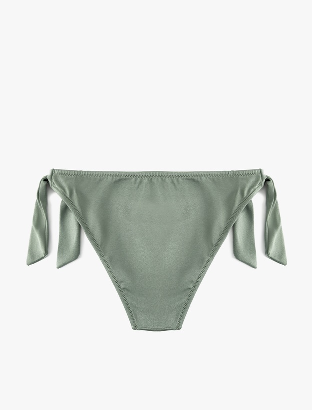 Yanları Bağlama Detaylı Parlak Bikini Altı_1