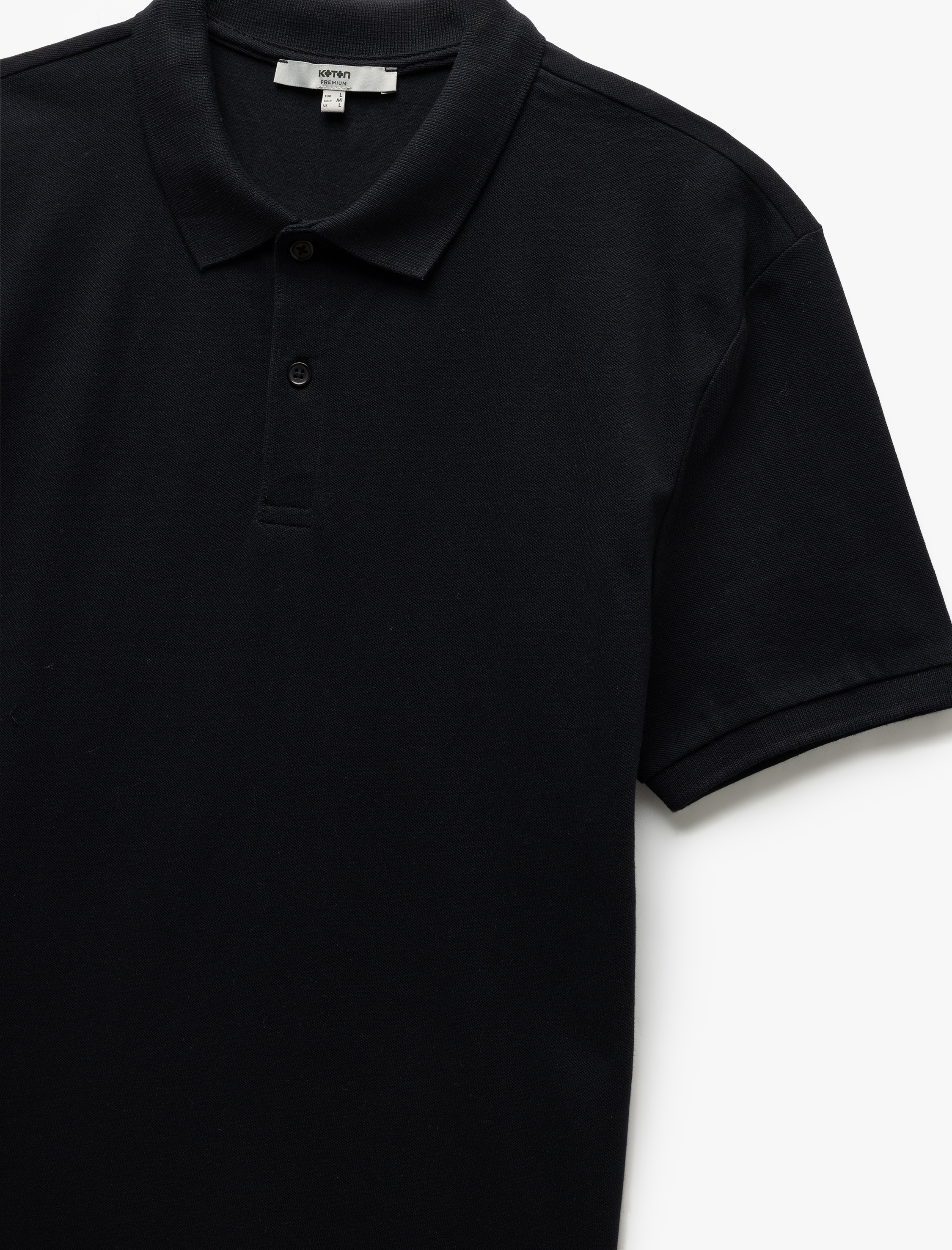   Kısa Kollu Pamuklu Pike Kumaş Polo Yaka Slim Fit Tişört