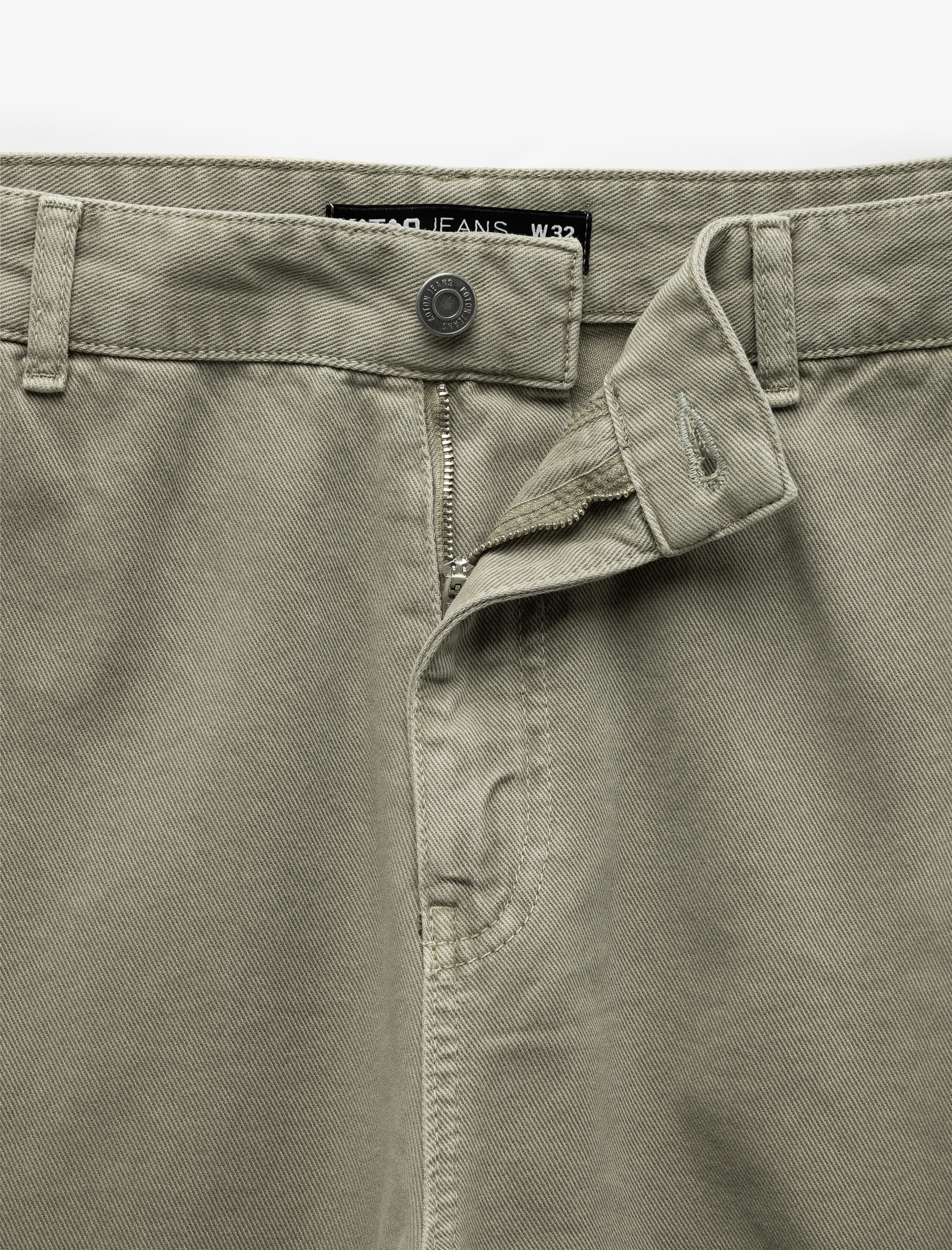   Pamuklu Straight Fit Jean Kargo Pantolon