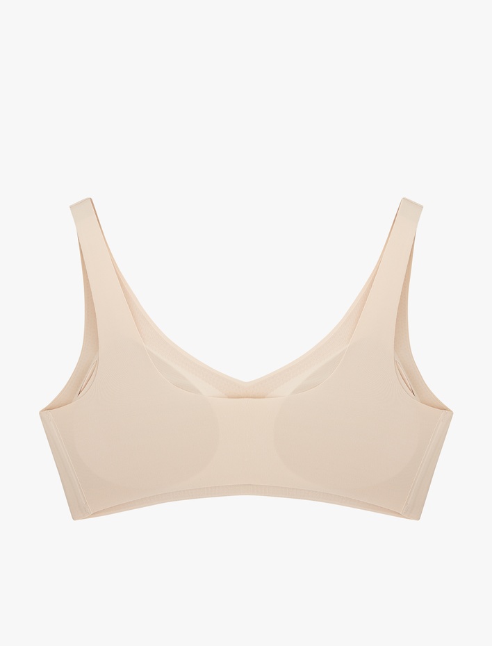  Vücudu Saran Kumaş Hafif Destekli Dolgusuz Dikişsiz Lazer Kesim Sütyen