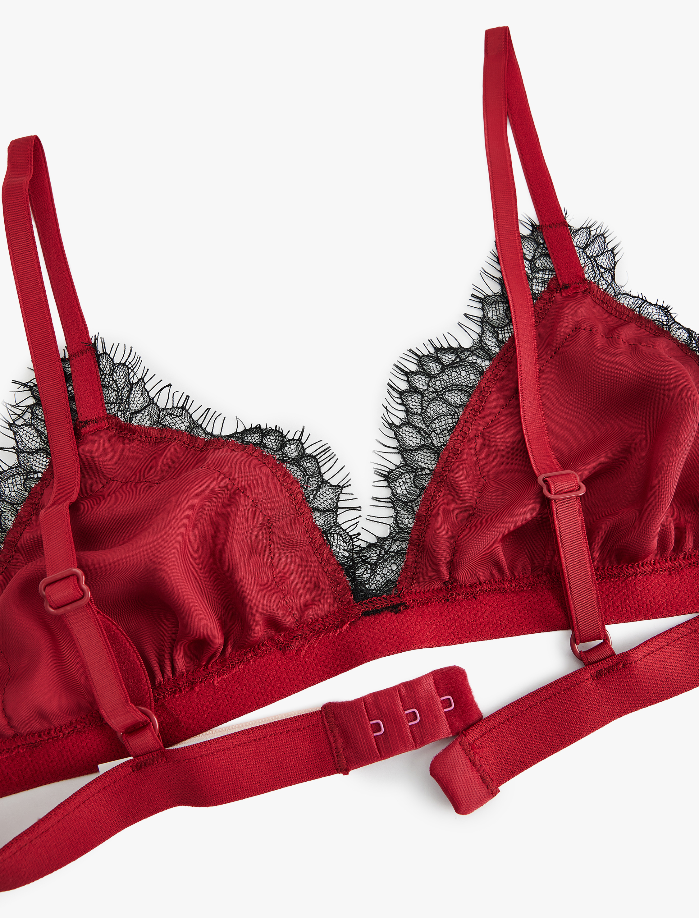   Balensiz Dantelli Saten Sütyen