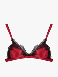 Balensiz Dantelli Saten Sütyen