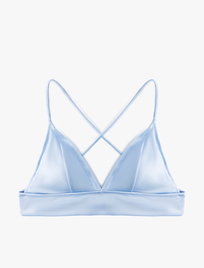  Bağlamalı Arkası Çapraz Askılı Bralet Bikini Üstü