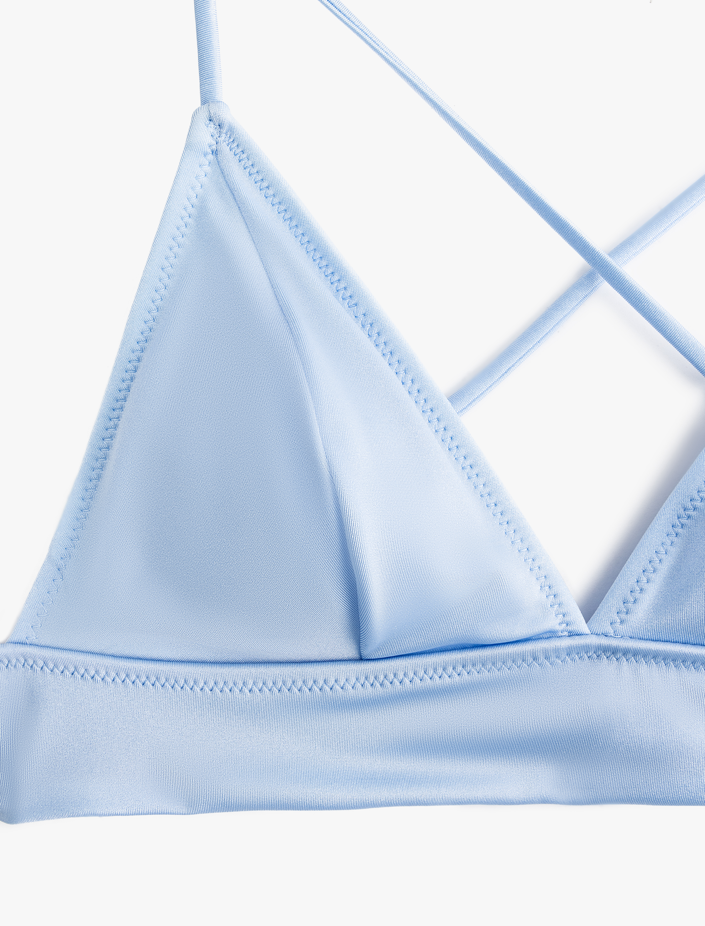   Bağlamalı Arkası Çapraz Askılı Bralet Bikini Üstü