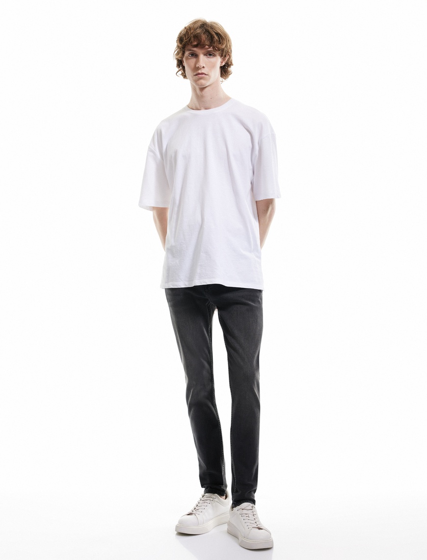   Pamuklu Normal Bel Skinny Fit Jean Pantolon - Michael Jean
