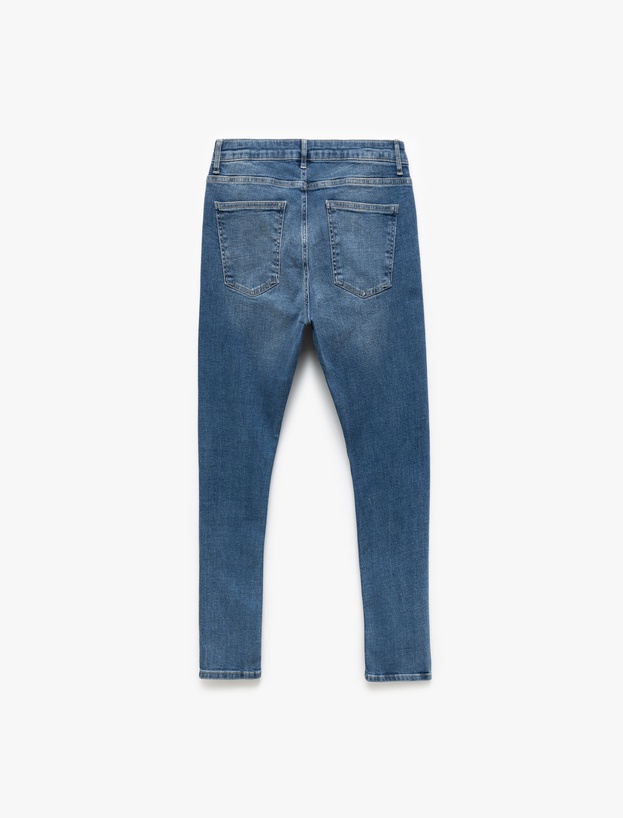 Pamuklu Normal Bel Super Skinny Fit Jean Pantolon - Justin Jean_4