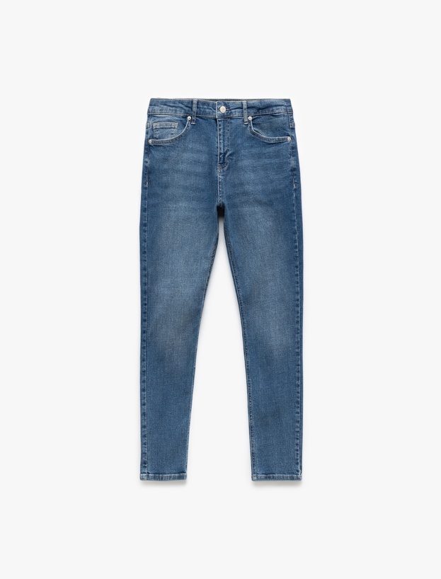 Pamuklu Normal Bel Super Skinny Fit Jean Pantolon - Justin Jean_3