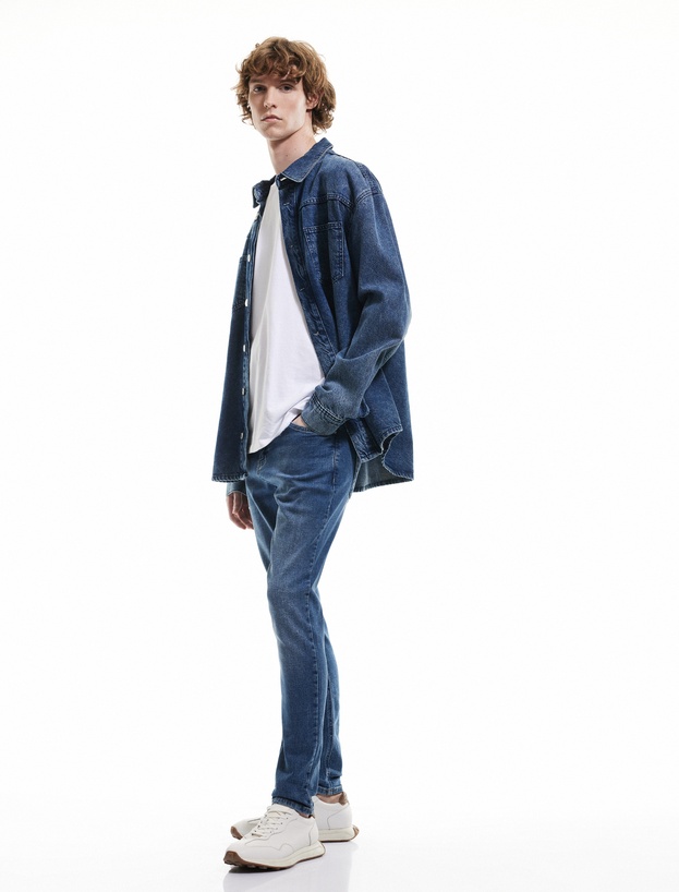 Pamuklu Normal Bel Super Skinny Fit Jean Pantolon - Justin Jean_1