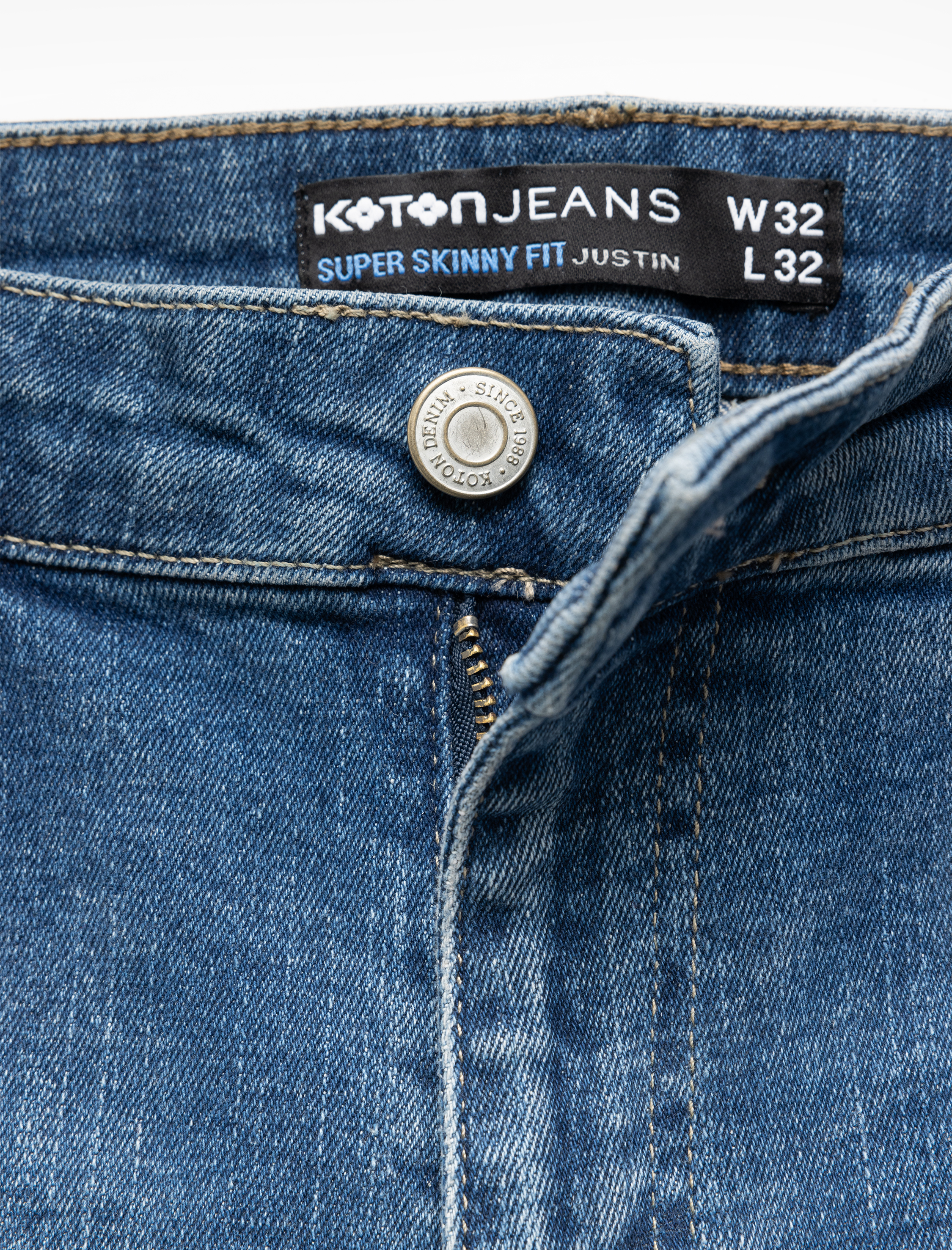   Pamuklu Normal Bel Super Skinny Fit Jean Pantolon - Justin Jean