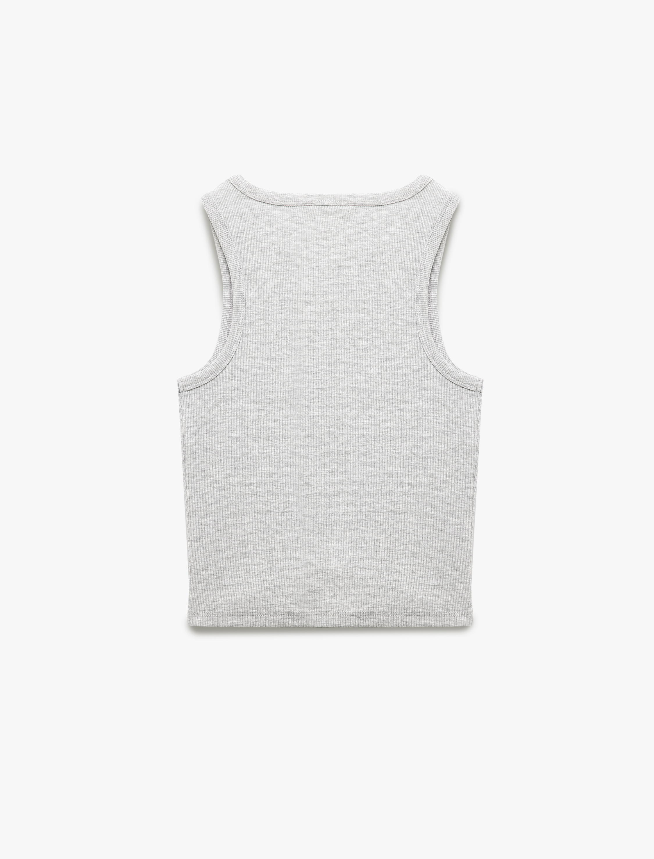   Bisiklet Yaka Kolsuz Slim Fit Basic Kadın Atlet