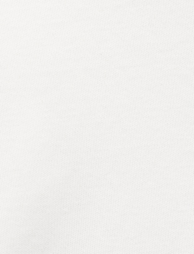 Pamuklu Kontrast Detaylı Regular Fit Kısa Kollu Bisiklet Yaka Baskılı Tişört_5